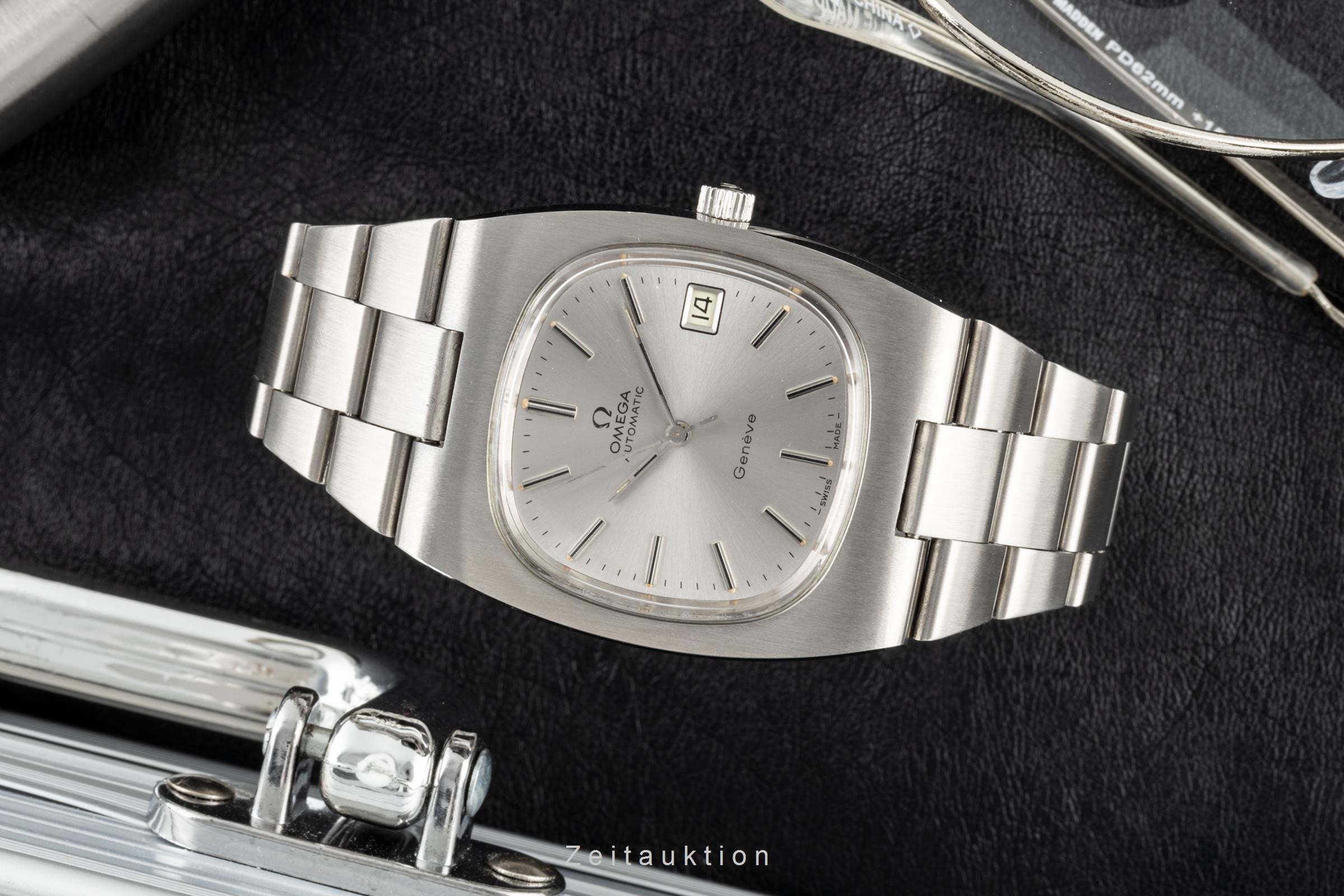 Omega Geneve acciaio automatismo orologio da uomo 166.0191, 366.0835 Vintage  [2204366]