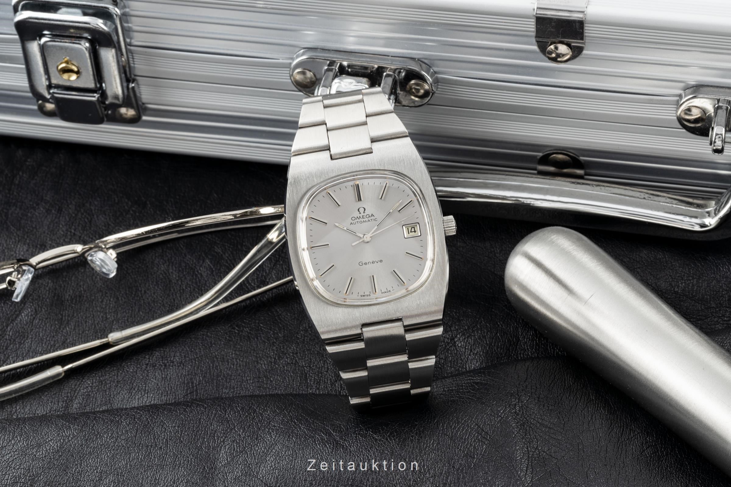 Omega Geneve acciaio automatismo orologio da uomo 166.0191, 366.0835 Vintage  [2204366]