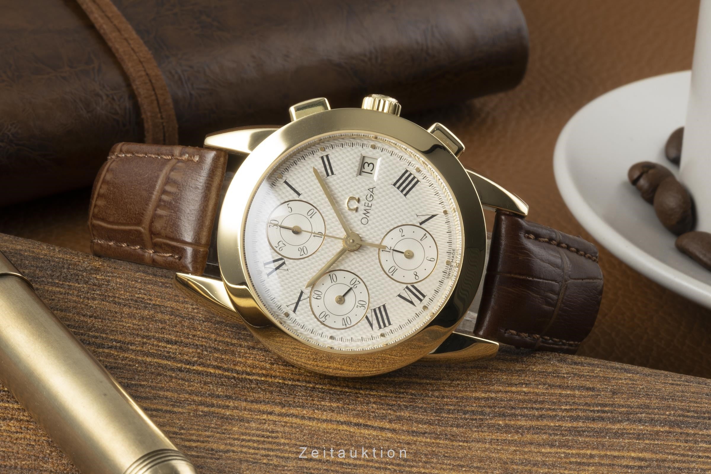 Omega Louis Brandt cronógrafo oro de 18 quilates automático reloj para caballeros 5331.51.00, 175.0500  [2204376]