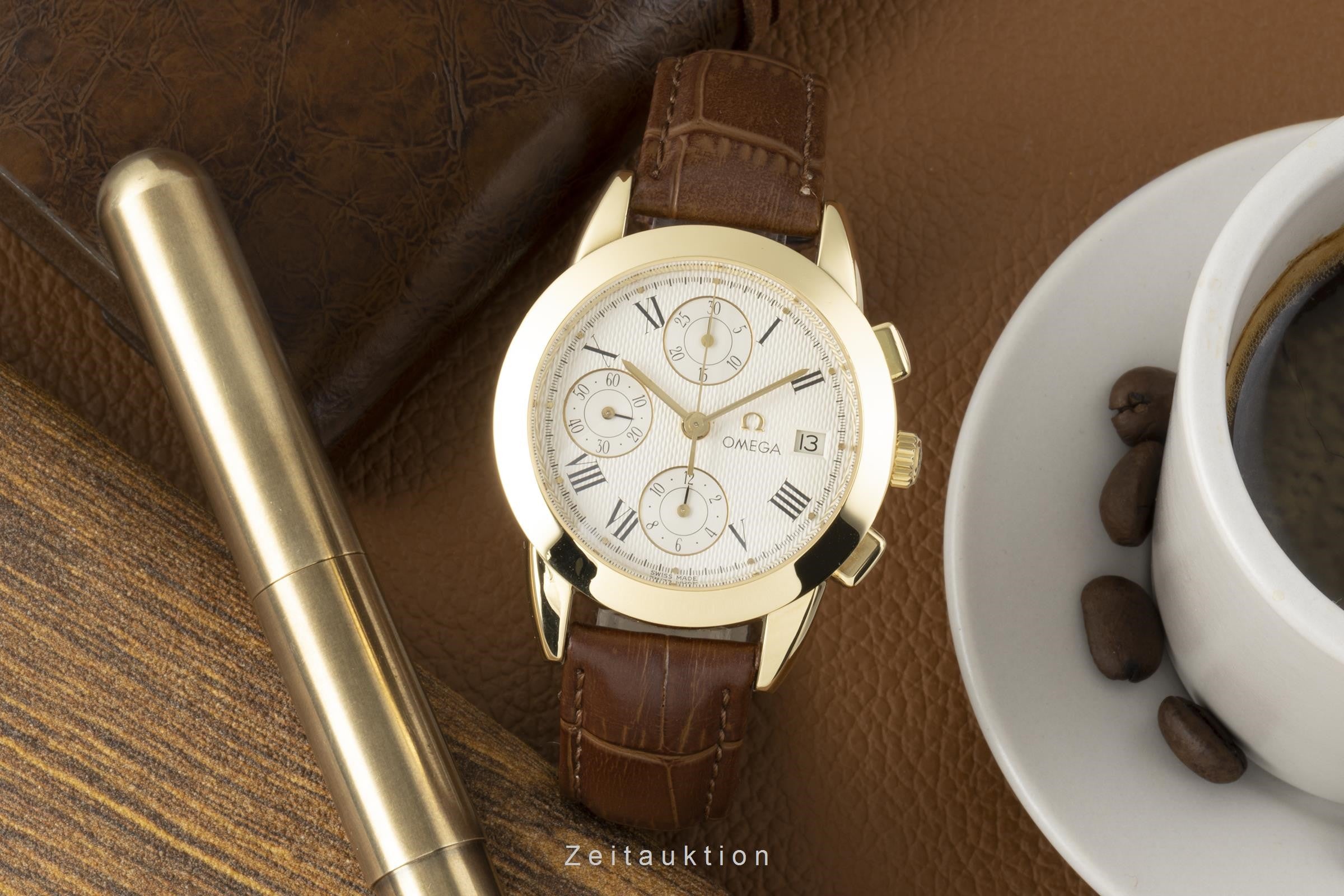 Omega Louis Brandt cronógrafo oro de 18 quilates automático reloj para caballeros 5331.51.00, 175.0500  [2204376]