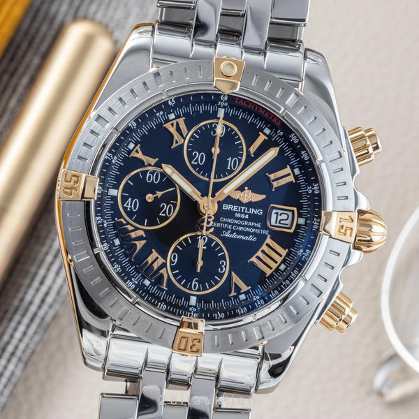 Breitling Chronomat Evolution Chronograph Stahl / Gold Ref. B13356 VP: 9300,- € [2204381]