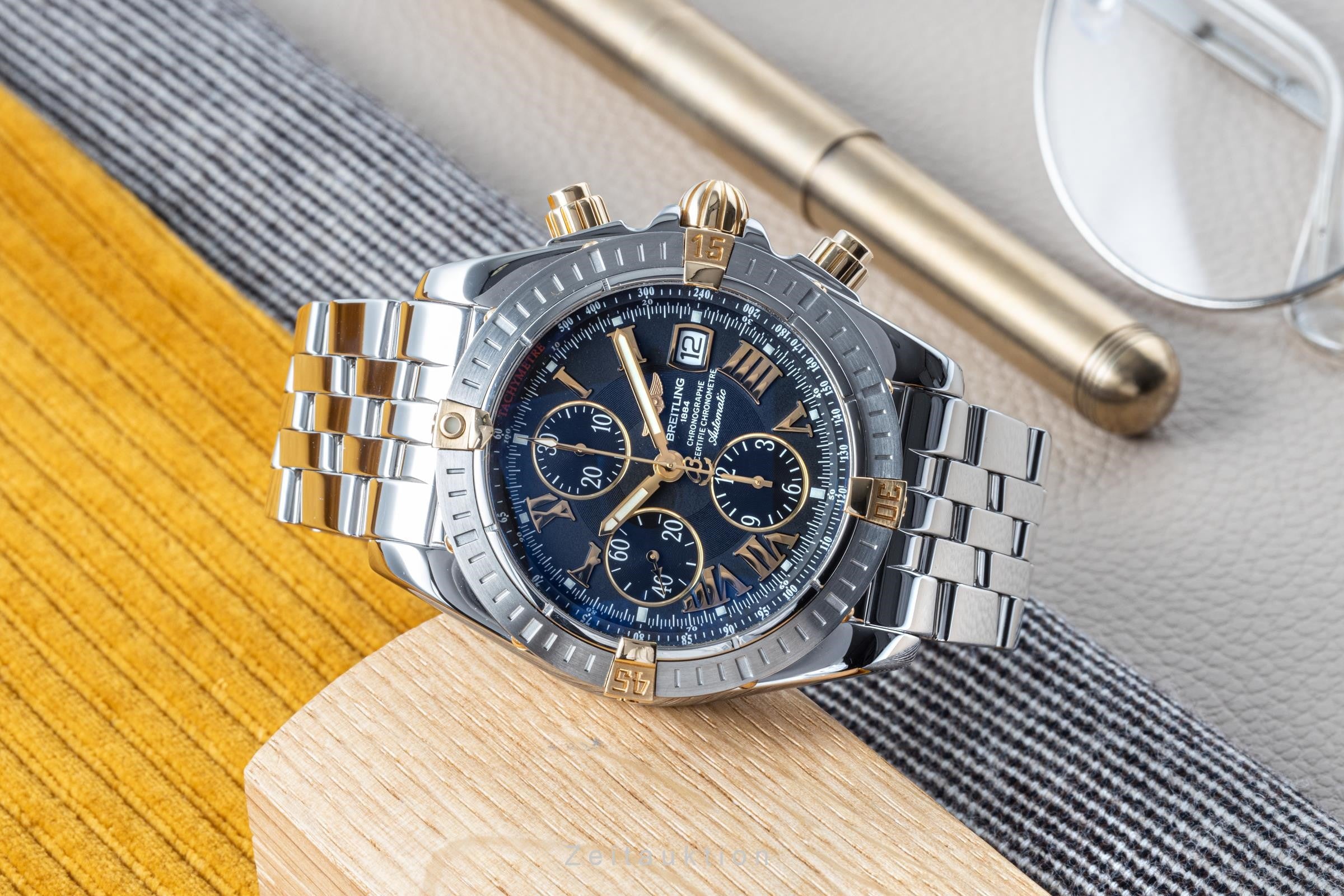 Breitling Chronomat Evolution Chronograph Stahl / Gold Ref. B13356 VP: 9300,- € [2204381]