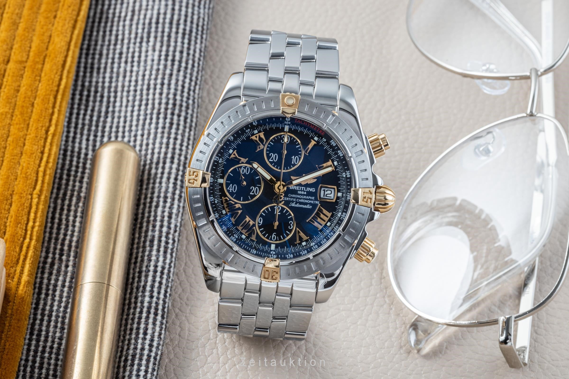 Breitling Chronomat Evolution Chronograph Stahl / Gold Ref. B13356 VP: 9300,- € [2204381]