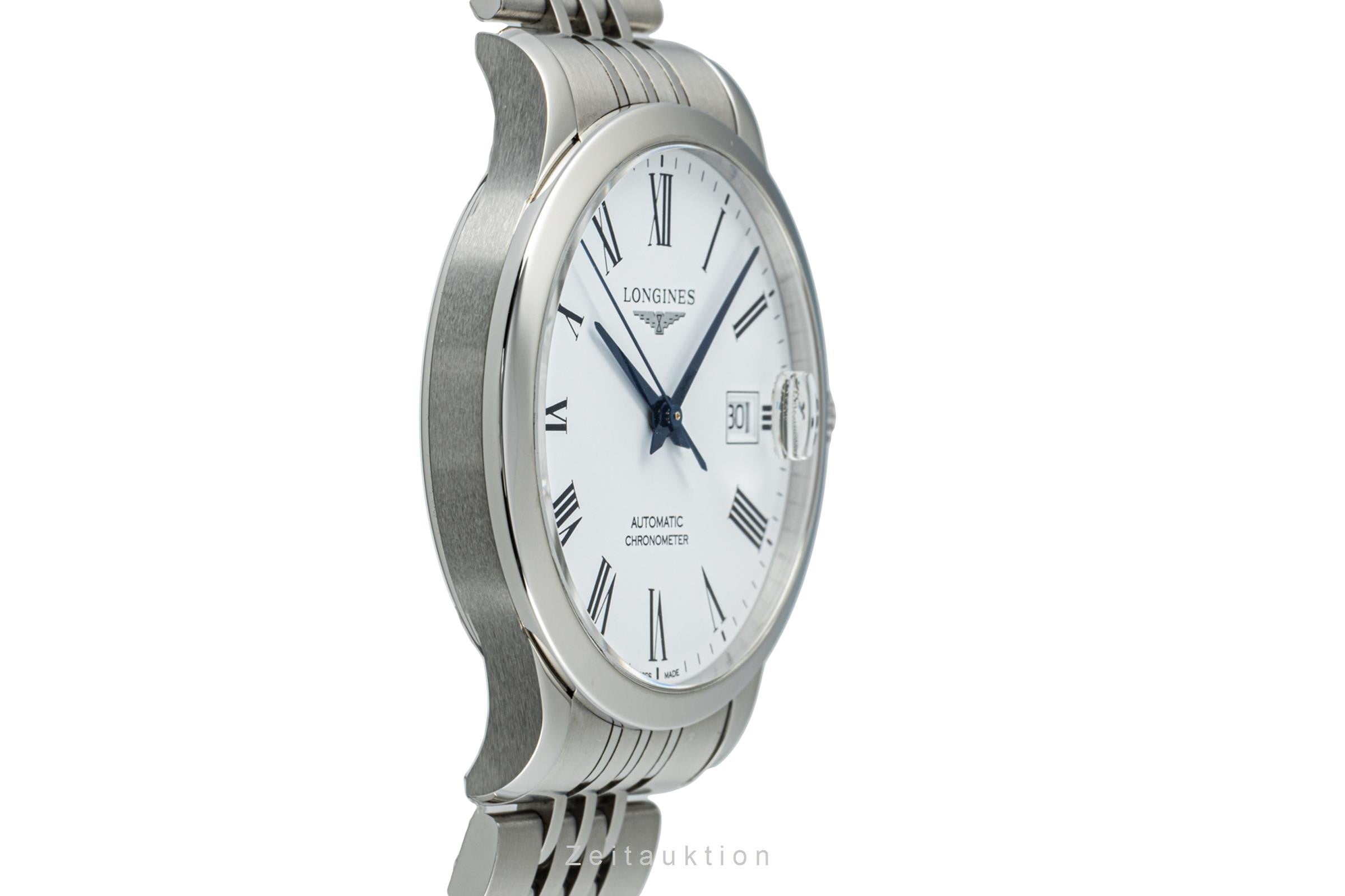 Longines Record steel automatic men's watch L2.820.4.11.6 LP: 2130EUR  [2204497]
