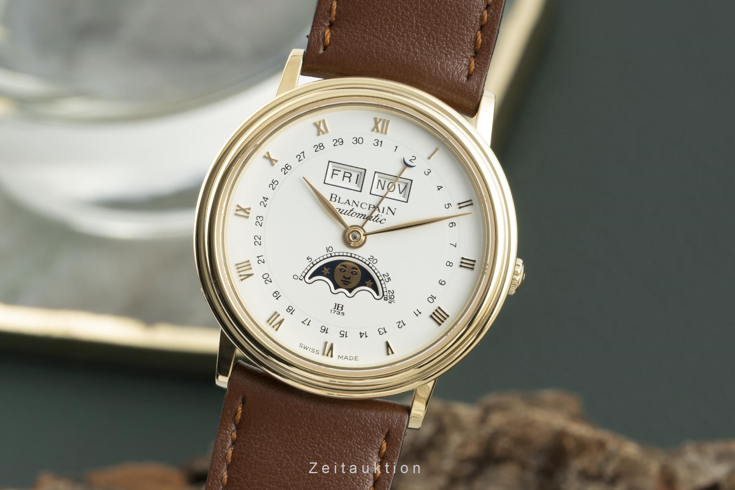 Blancpain Villeret 18 ct gold automatic men's watch 6595-1418-58  [2204530]