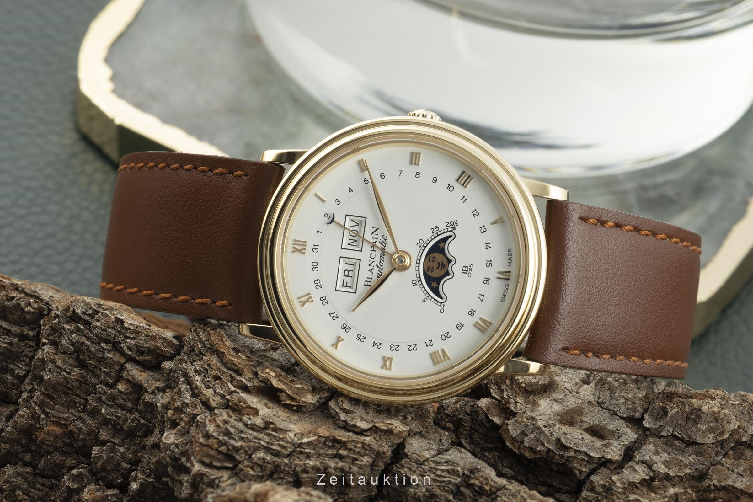 Blancpain Villeret 18 ct gold automatic men's watch 6595-1418-58  [2204530]