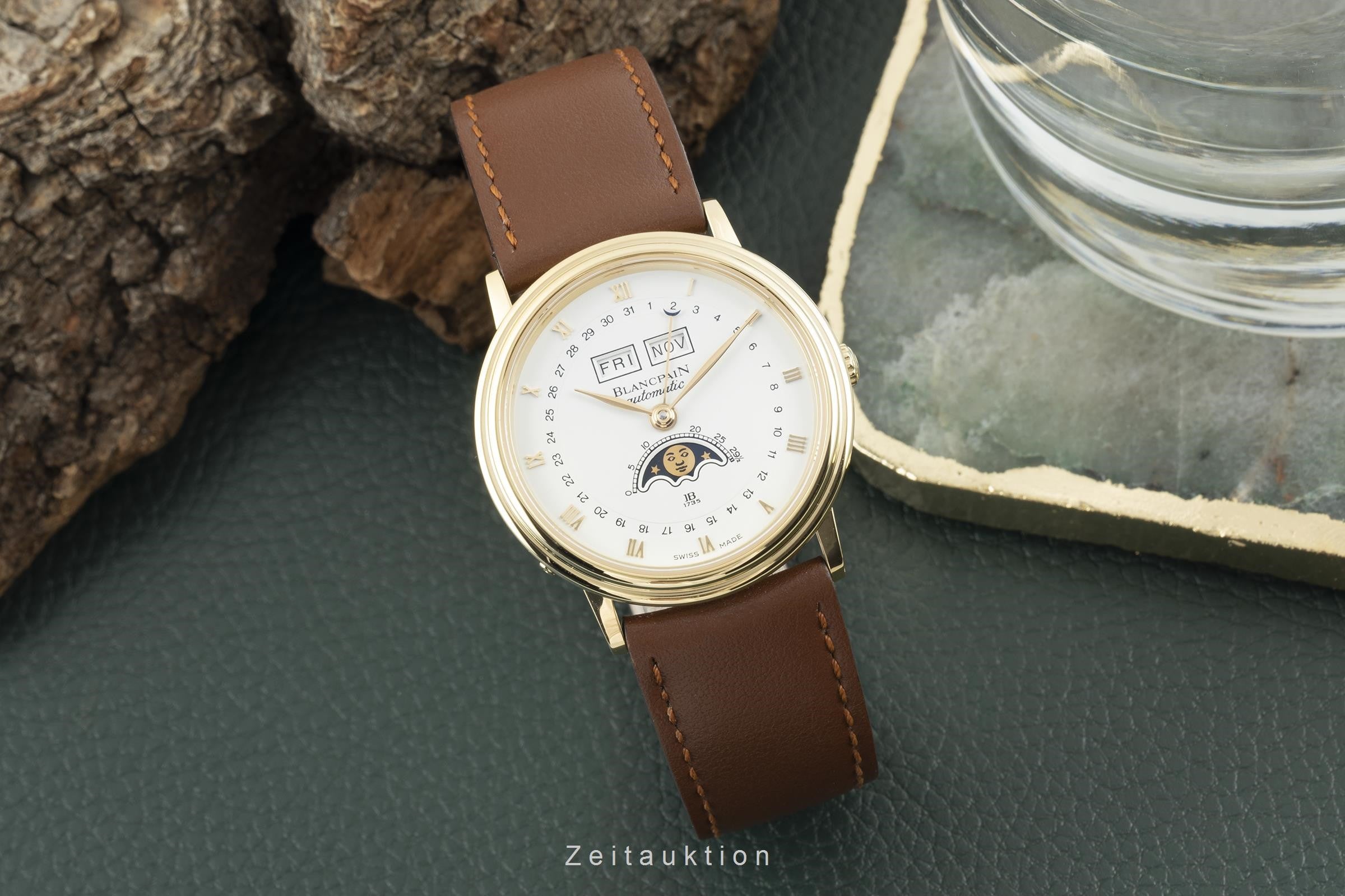 Blancpain Villeret 18 ct gold automatic men's watch 6595-1418-58  [2204530]