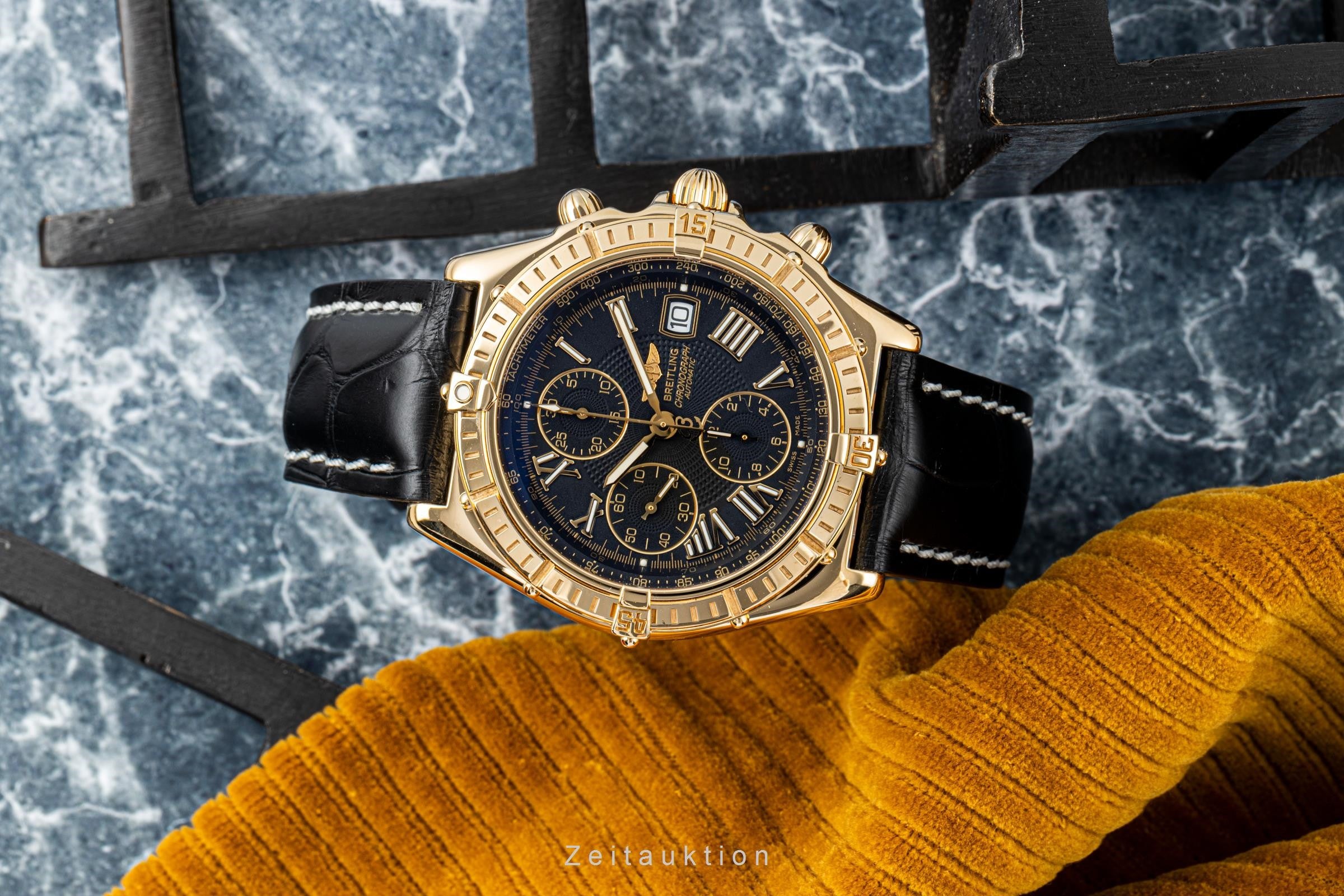 Breitling Crosswind chronograph 18 ct gold automatic Kal. B13 Ref