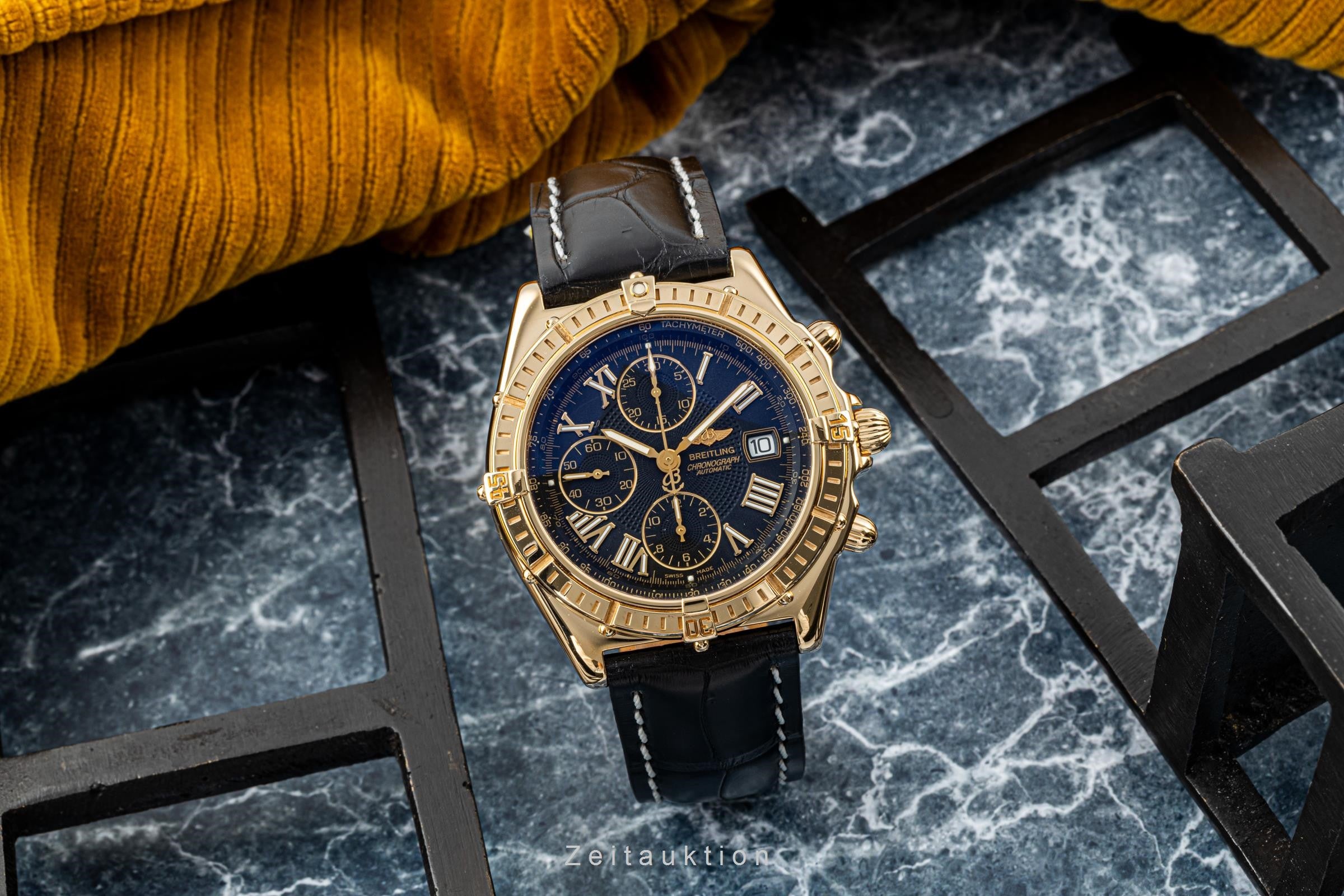 Breitling Crosswind chronograph 18 ct gold automatic Kal. B13 Ref