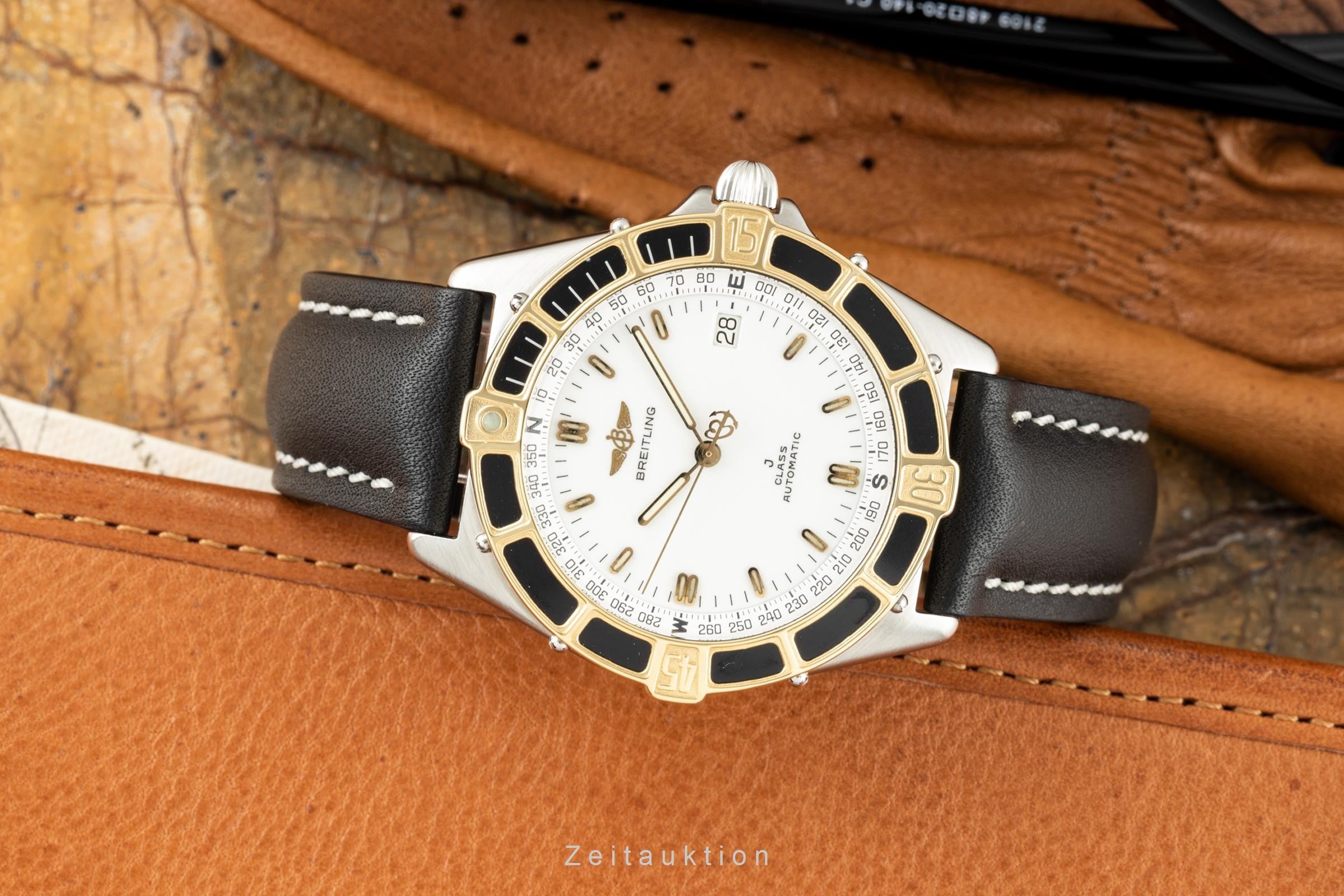 Breitling J-Class Stahl / Gold Automatik Datum Herrenuhr Ref. 80250 [2204547]