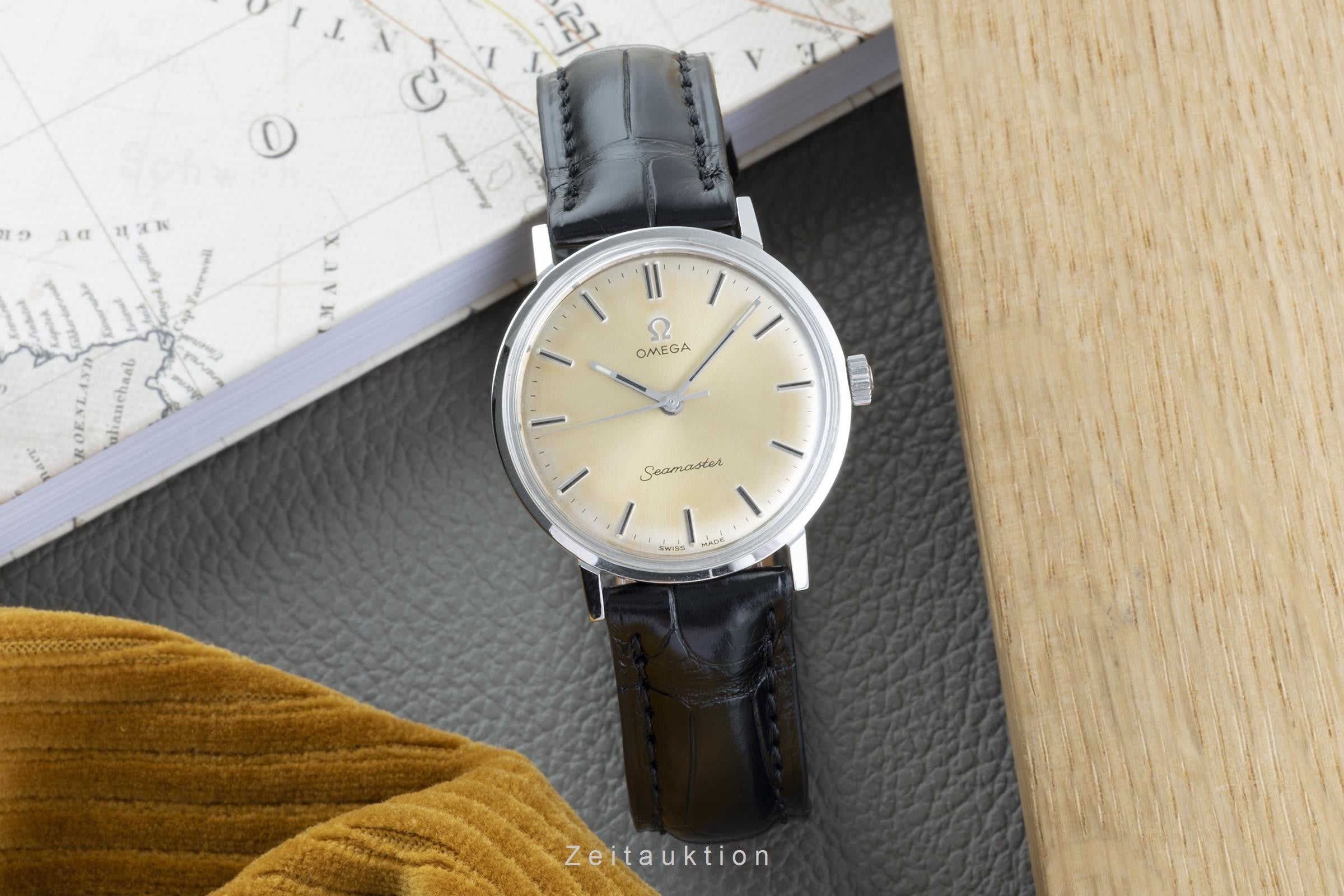 Omega Seamaster acero cuerda manual reloj para caballeros 135.018 Vintage  [2204563]