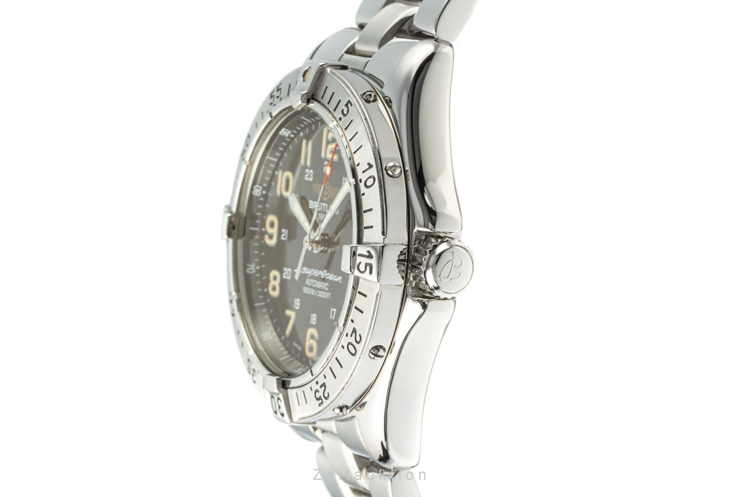 Breitling Superocean acciaio automatismo orologio da tasca A17040  [2204568]