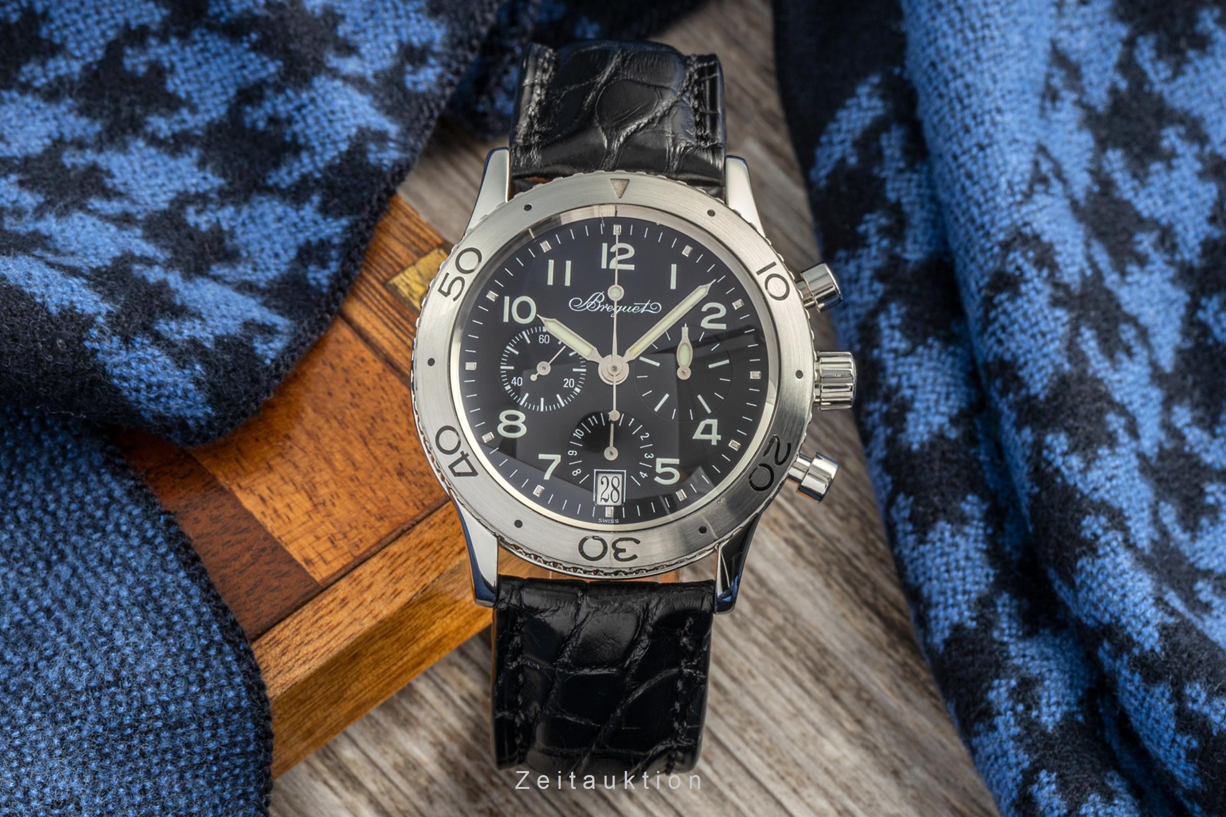 Breguet Type XX chronograph steel automatic men's watch 3820  [2204577]