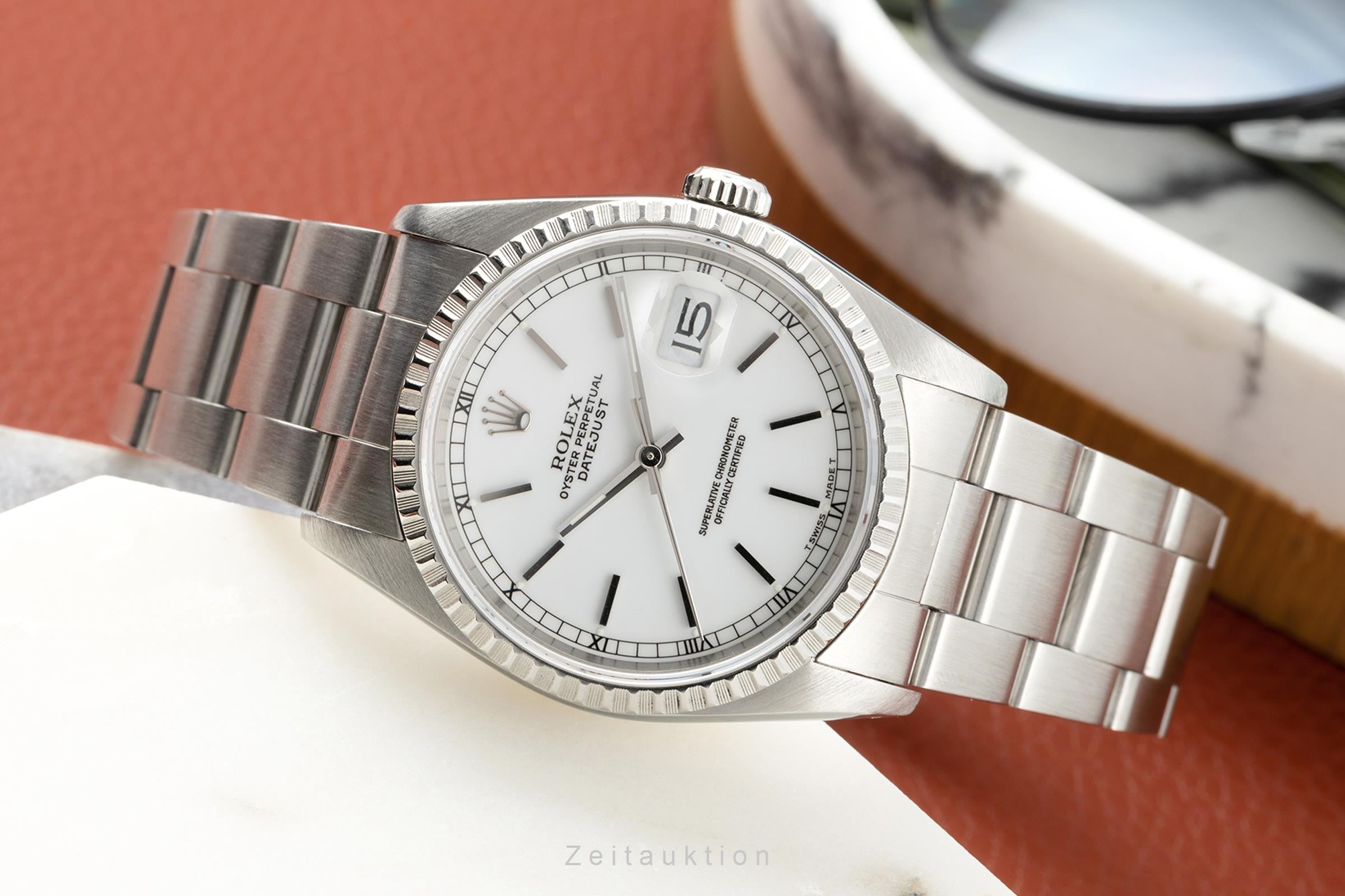 Rolex Datejust acciaio automatismo orologio da uomo 16220  [2204589]