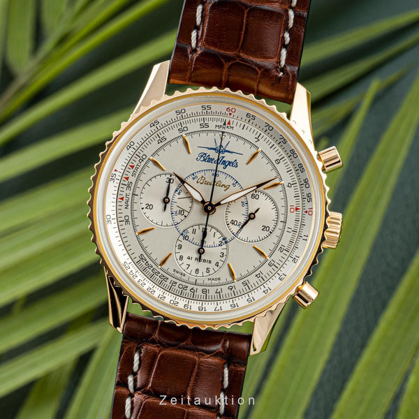 Breitling Montbrillant cronografo oro rosso 18 ct automatismo orologio da uomo H30030.1 Limited  [2204725]