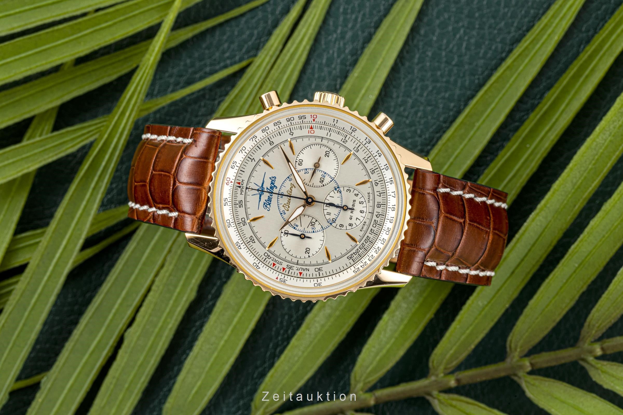 Breitling Montbrillant cronógrafo oro rosado de 18 quilates