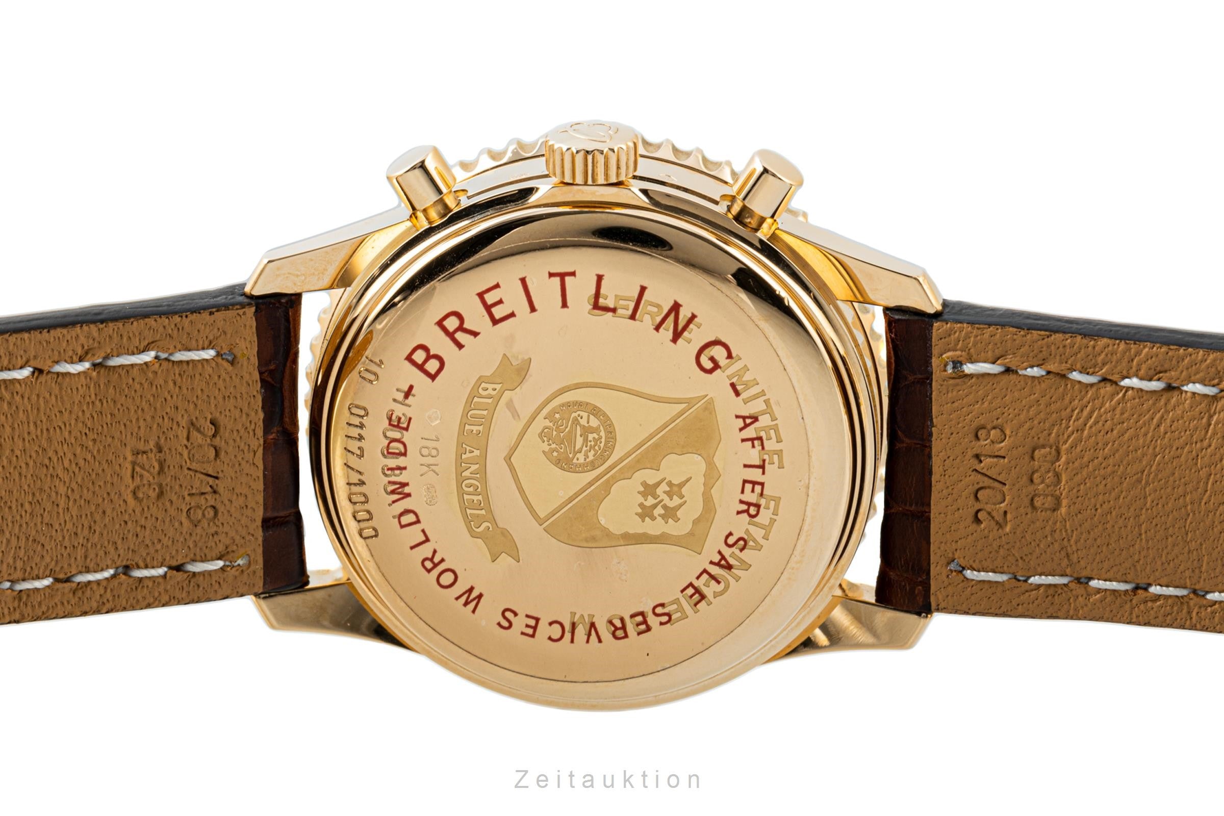 Breitling Montbrillant cronografo oro rosso 18 ct automatismo orologio da uomo H30030.1 Limited  [2204725]