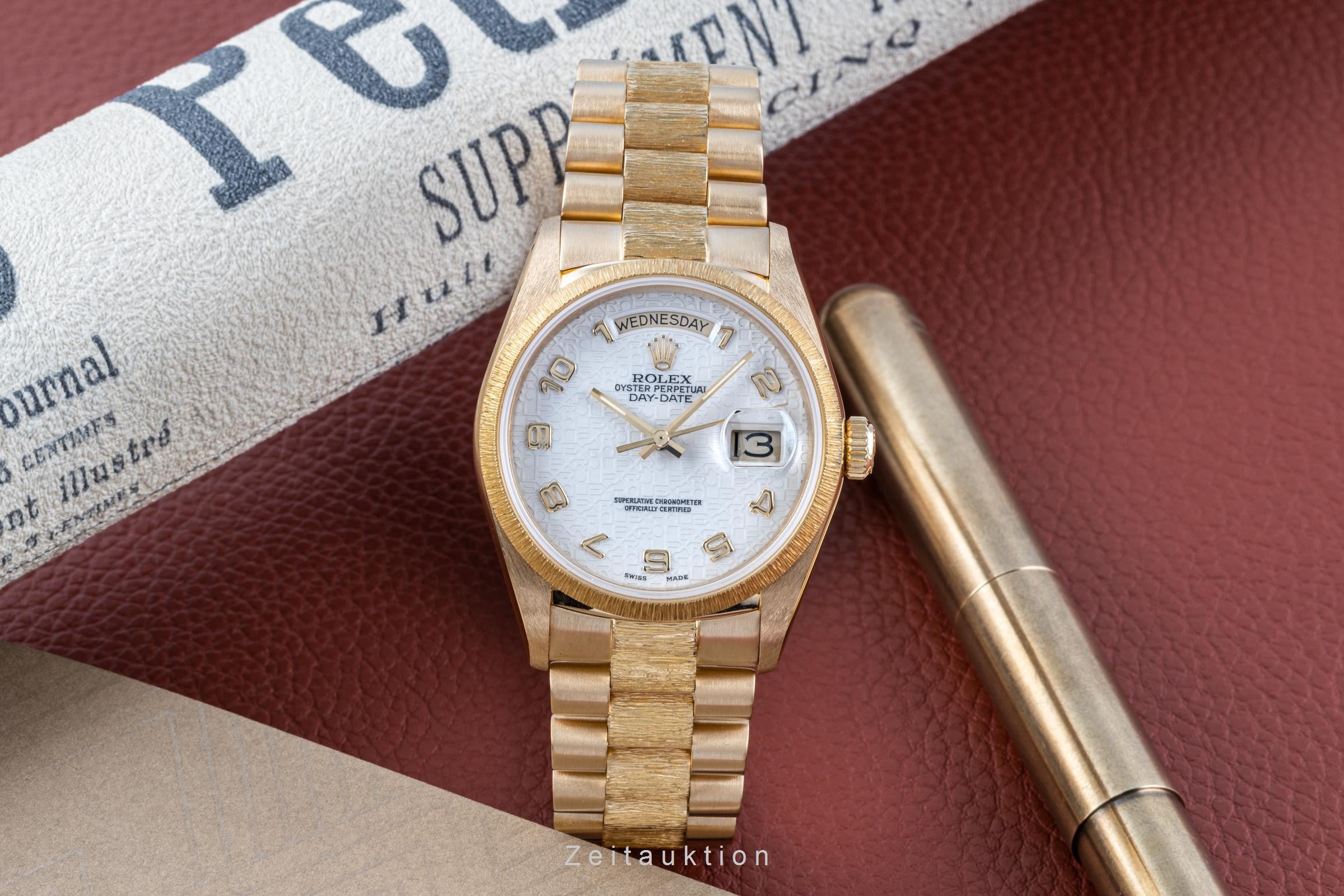 Rolex Day-Date "Jubilee Dial" 18K Gold Herrenuhr Oyster Perpetual Ref. 18038 [2204733]