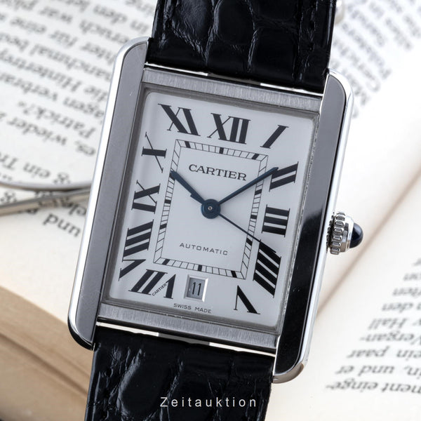 Cartier Tank acciaio automatismo orologio da uomo 3800  [2204764]