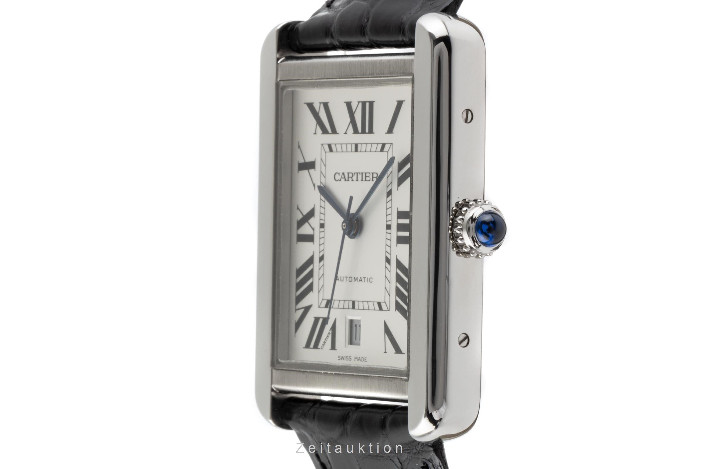 Cartier Tank acciaio automatismo orologio da uomo 3800  [2204764]