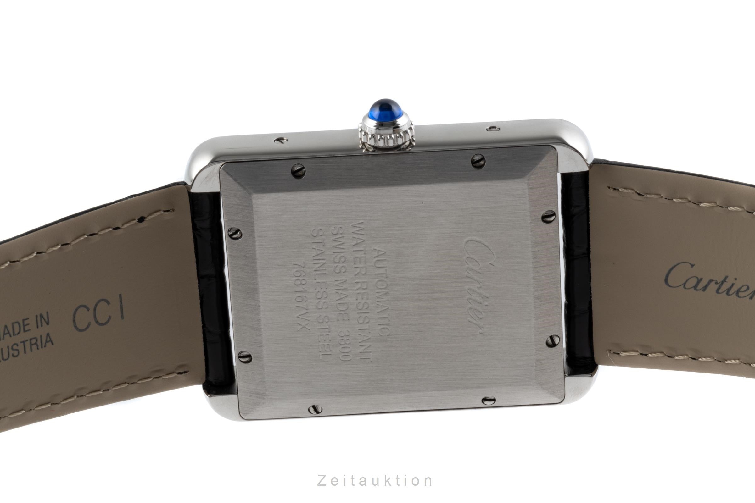 Cartier Tank acciaio automatismo orologio da uomo 3800  [2204764]