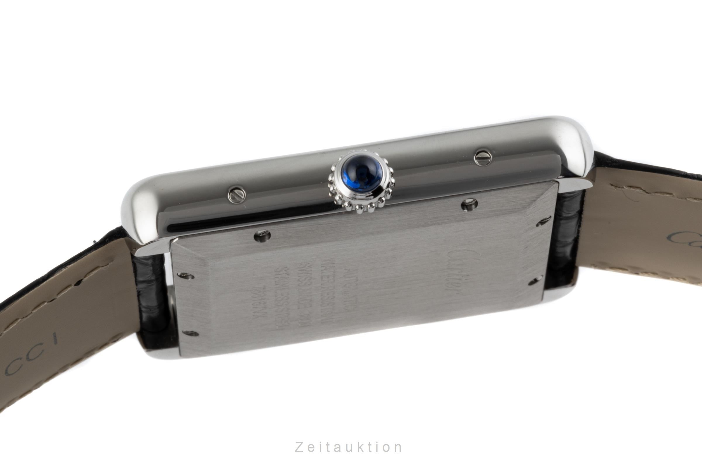 Cartier Tank acciaio automatismo orologio da uomo 3800  [2204764]