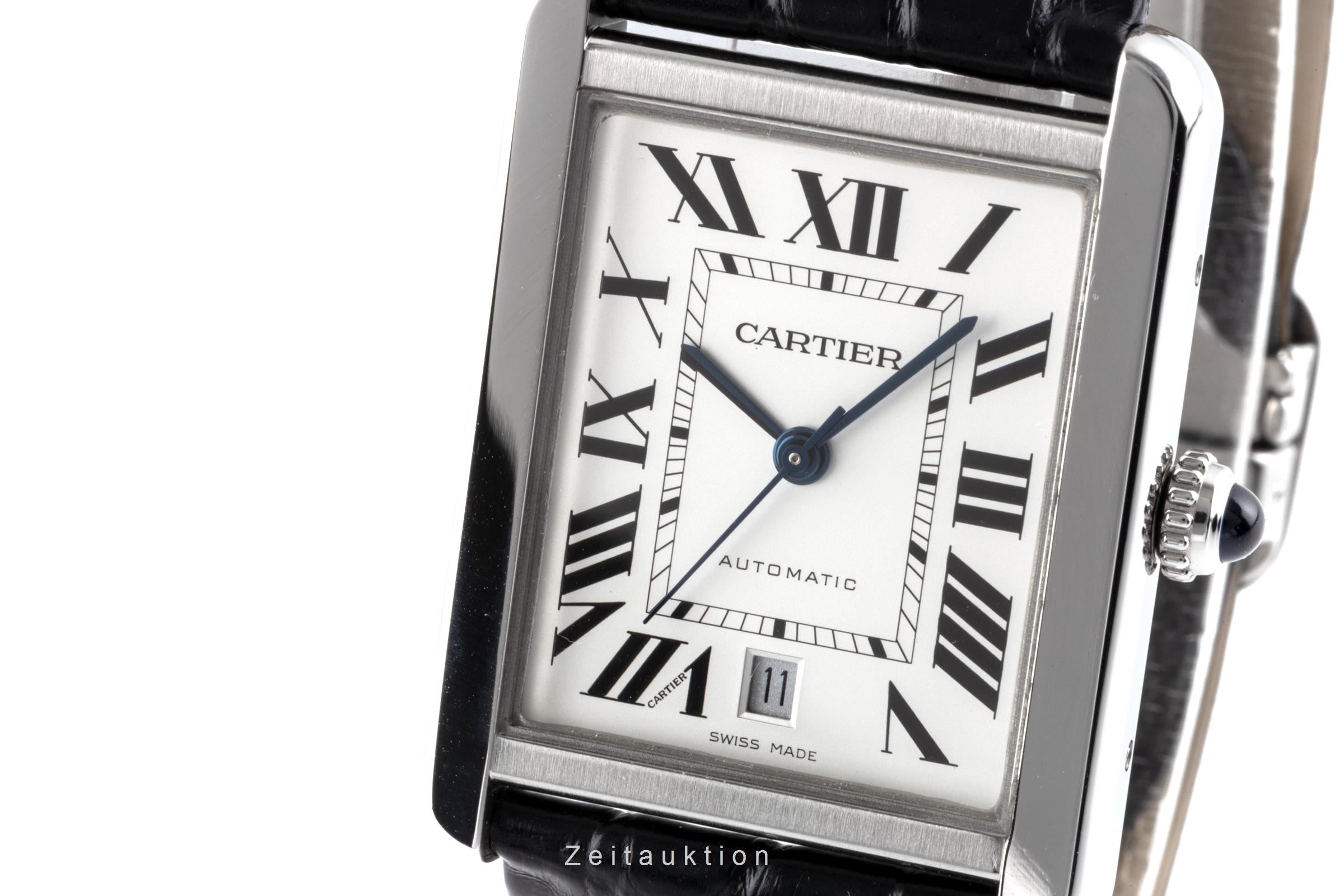 Cartier Tank acciaio automatismo orologio da uomo 3800  [2204764]