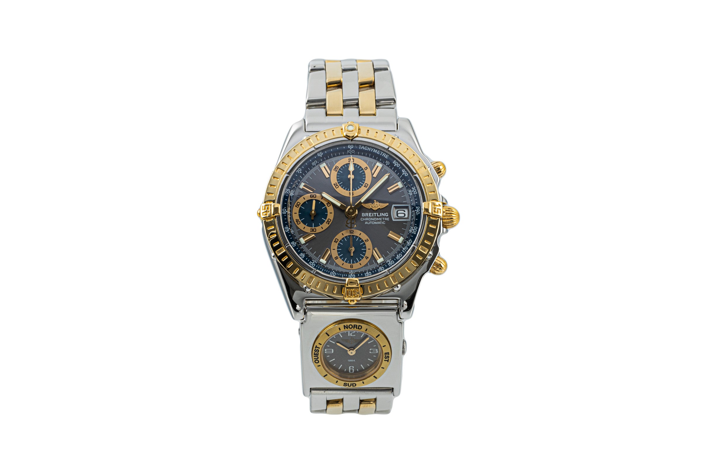 Breitling Chronomat GT Chronograph UTC Stahl / Gold Automatik Herrenuhr B13352 [2204801]