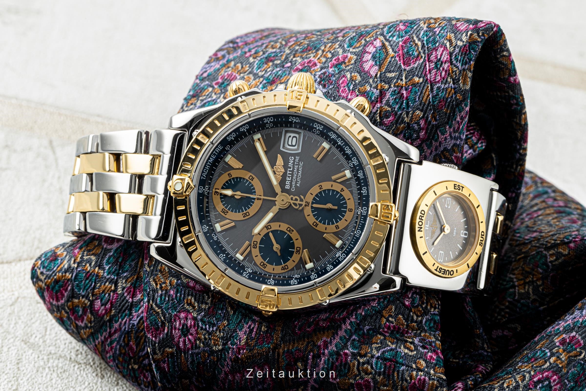 Breitling Chronomat GT Chronograph UTC Stahl / Gold Automatik Herrenuhr B13352 [2204801]
