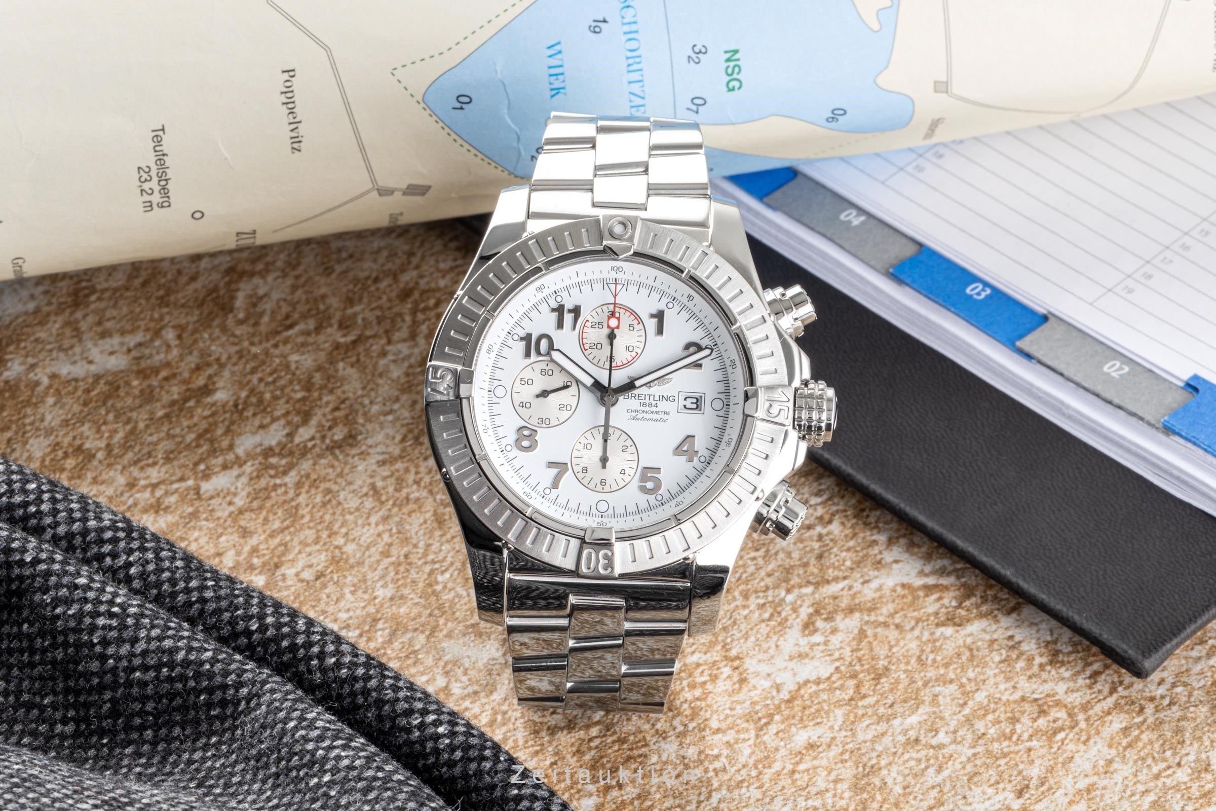 Breitling Super Avenger cronografo acciaio automatismo orologio da uomo A13370  [2204846]