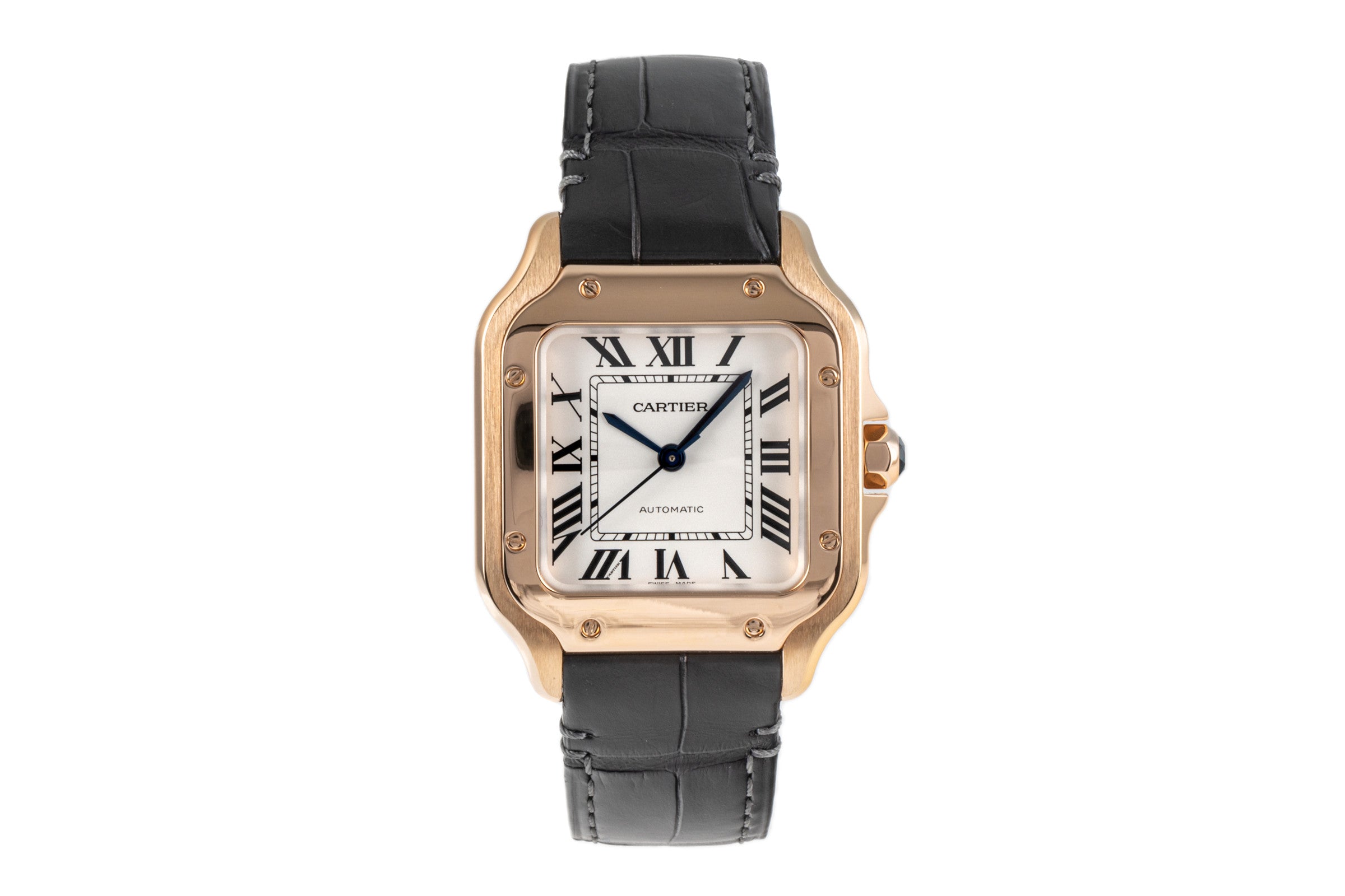 Cartier Santos 18 ct red gold automatic Kal. 1847-2MC Ref. 4074