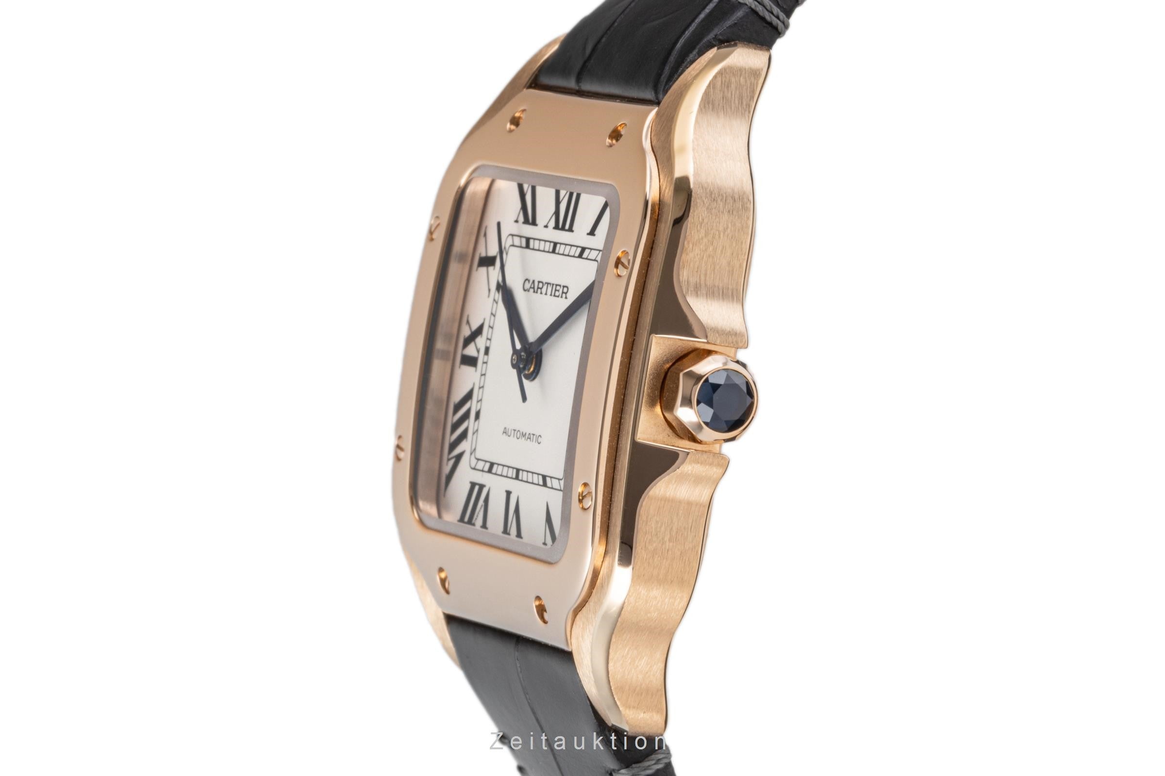 Cartier Santos 18 ct red gold automatic men's watch 4074, WGSA0012  [2204910]