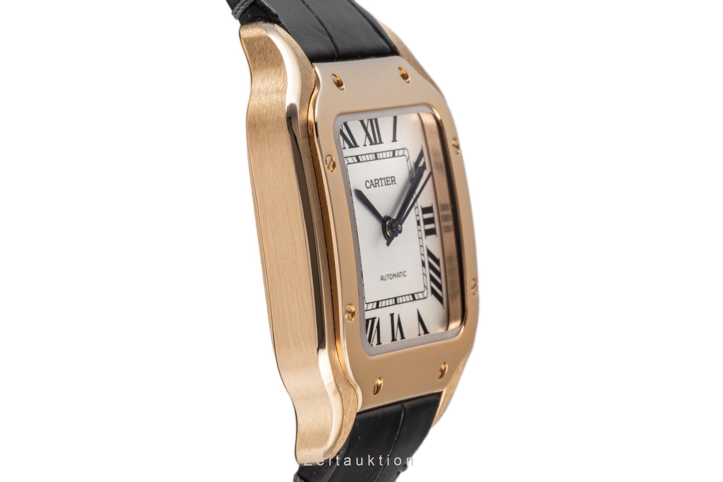 Cartier Santos 18 ct red gold automatic men's watch 4074, WGSA0012  [2204910]