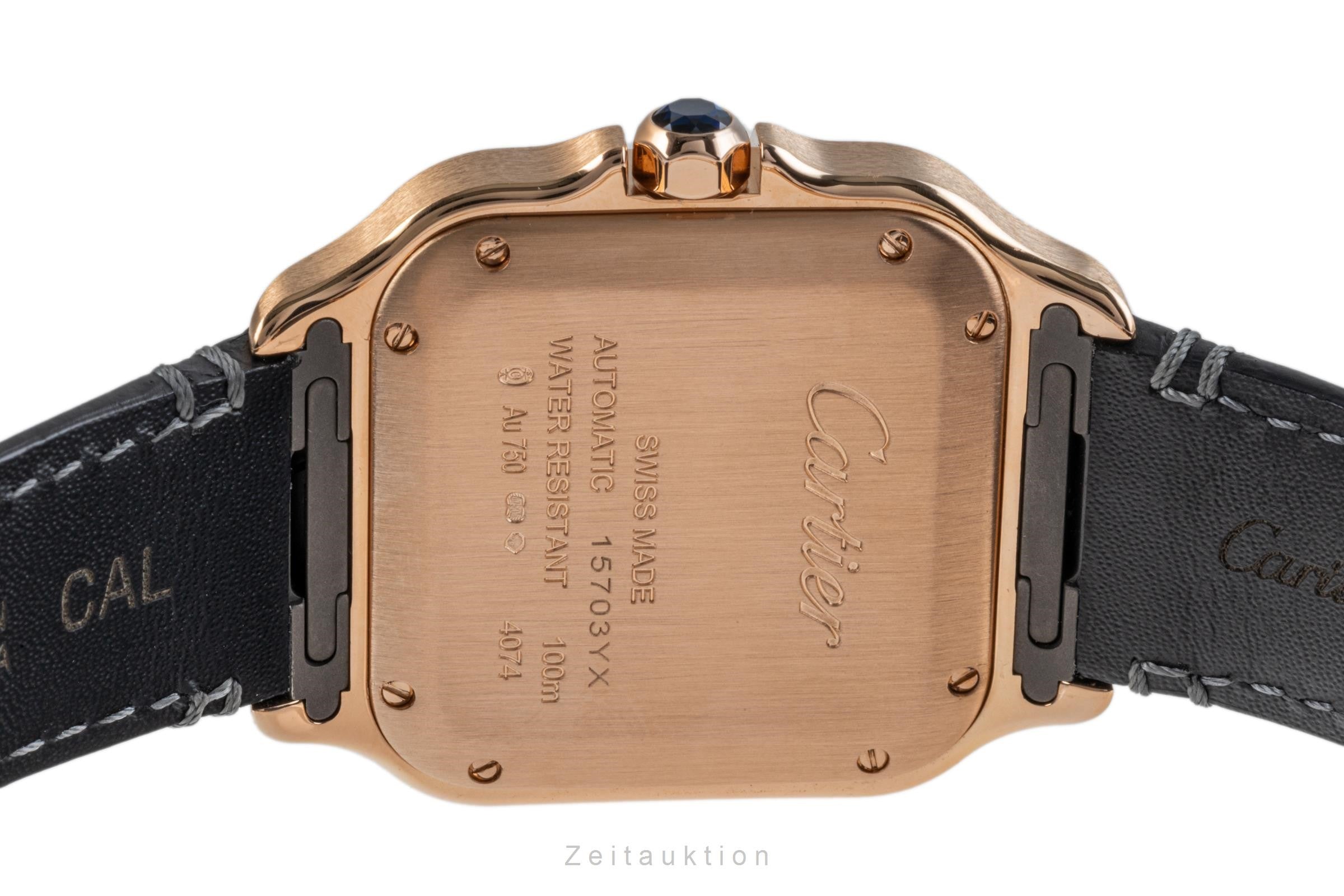 Cartier Santos 18 ct red gold automatic Kal. 1847-2MC Ref. 4074