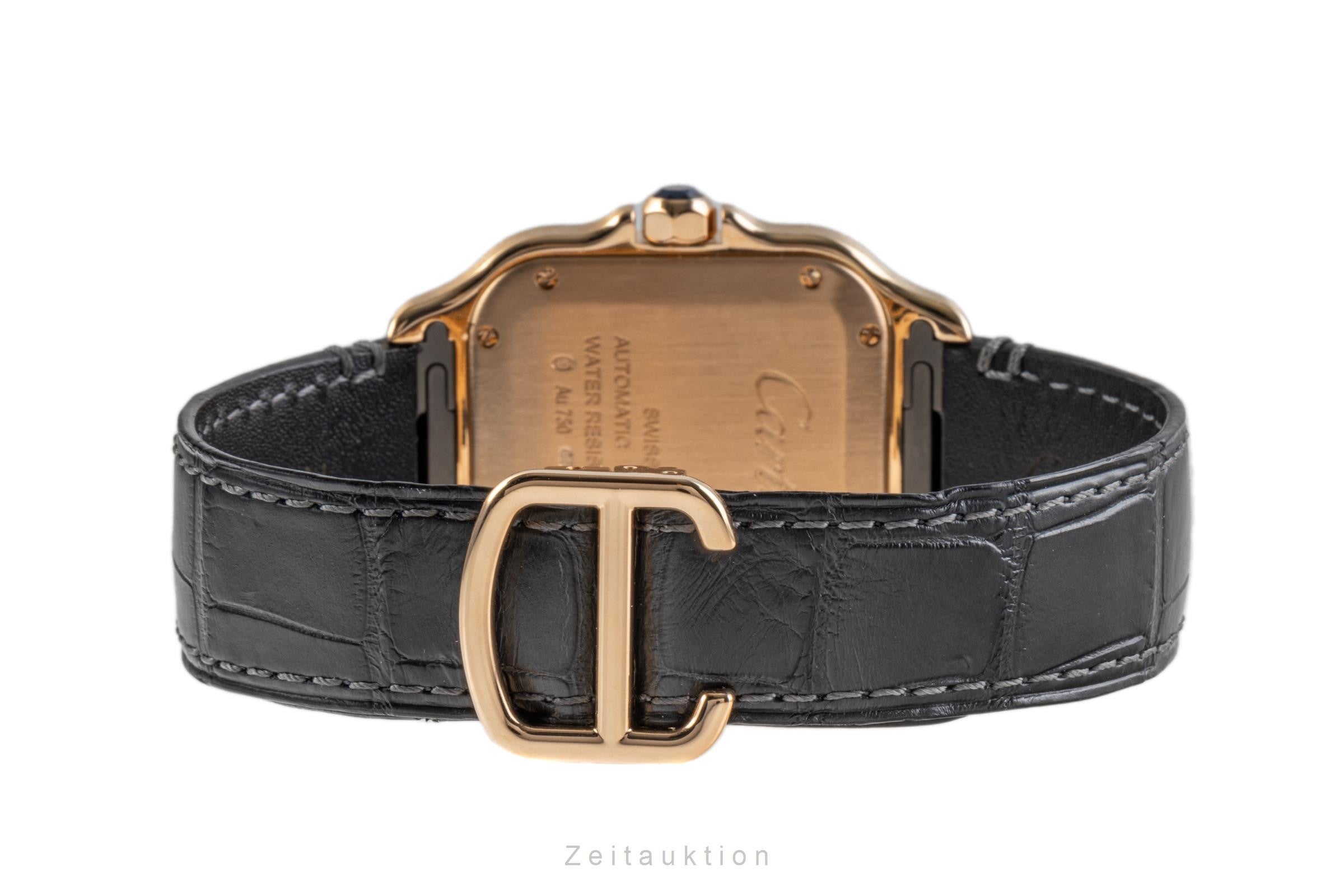 Cartier Santos 18 ct red gold automatic men's watch 4074, WGSA0012  [2204910]