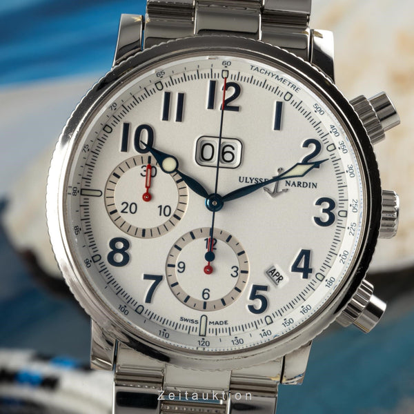 Ulysse Nardin Marine Chronograph Stahl Automatik Herrenuhr Ref. 513-22  [2204915]