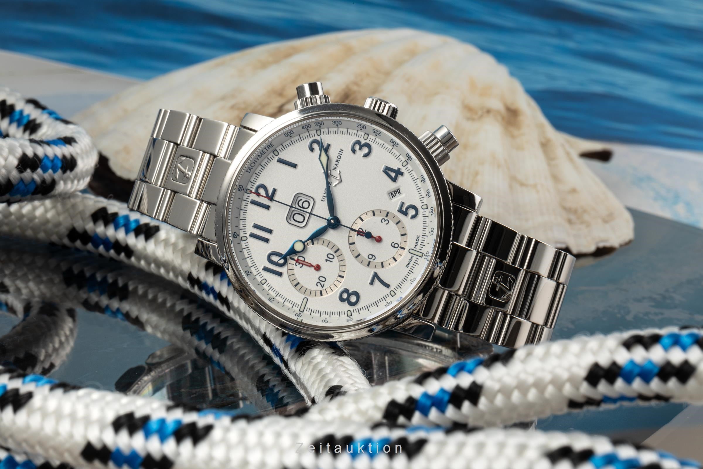 Ulysse Nardin Marine Chronograph Stahl Automatik Herrenuhr Ref. 513-22  [2204915]