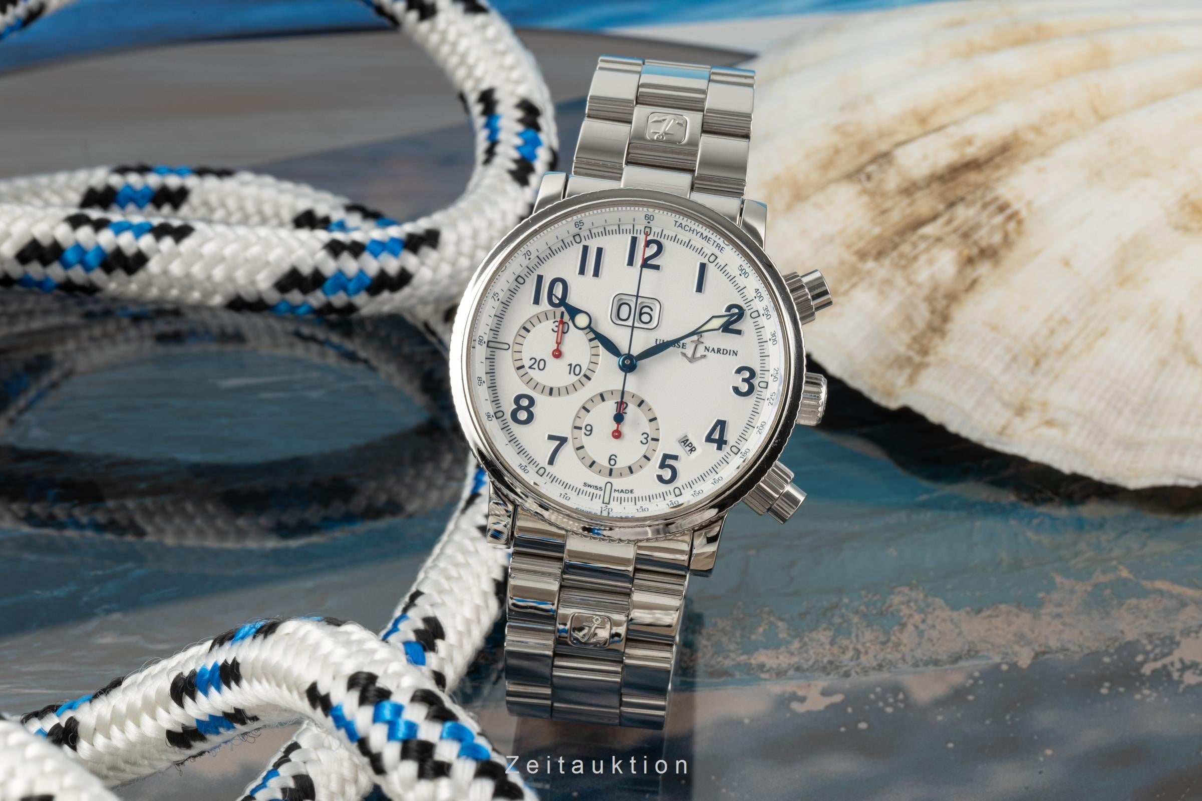 Ulysse Nardin Marine Chronograph Stahl Automatik Herrenuhr Ref. 513-22  [2204915]