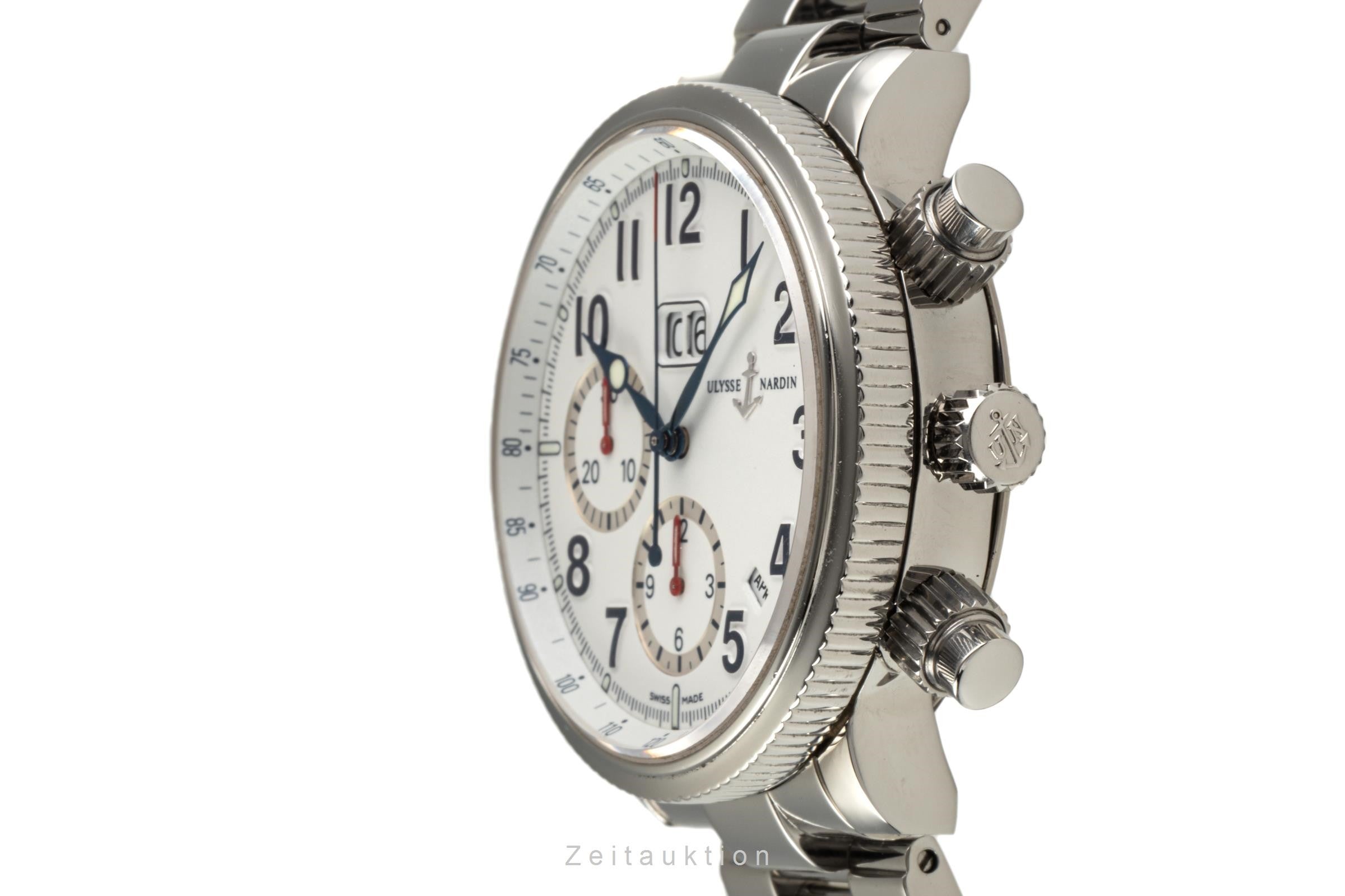 Ulysse Nardin Marine Chronograph Stahl Automatik Herrenuhr Ref. 513-22  [2204915]