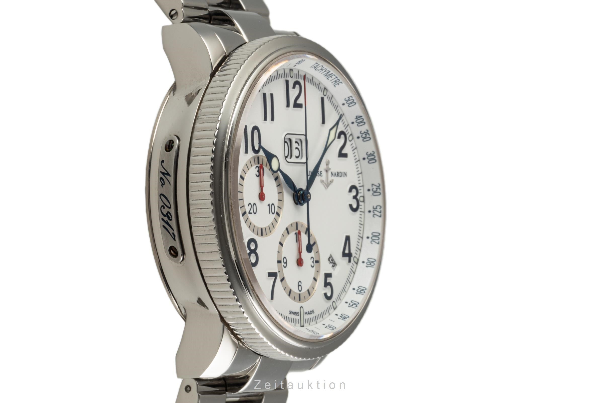 Ulysse Nardin Marine Chronograph Stahl Automatik Herrenuhr Ref. 513-22  [2204915]