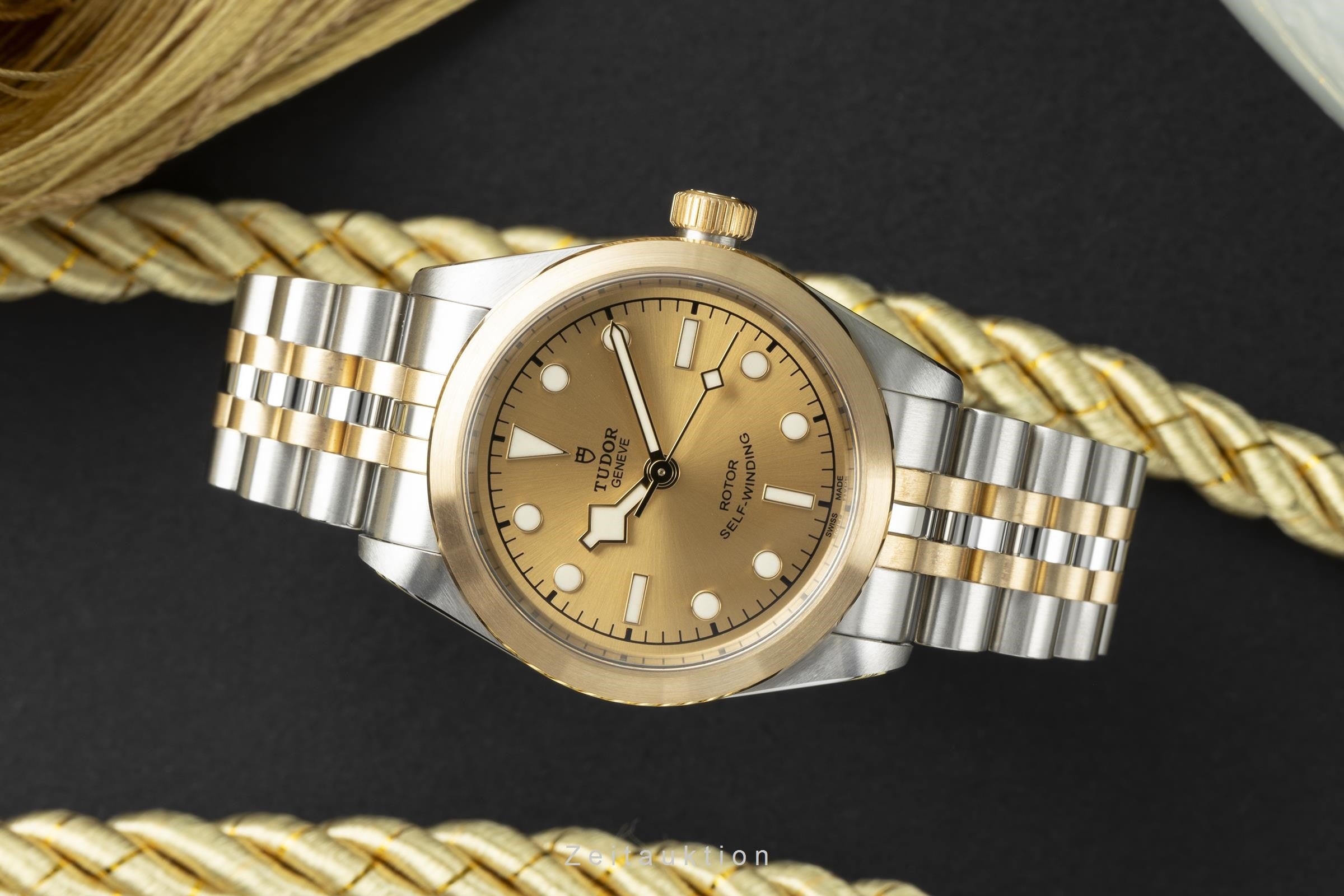 Tudor Black Bay acciaio / oro automatismo orologio da donna 79583 LP: 4600EUR  [2204954]