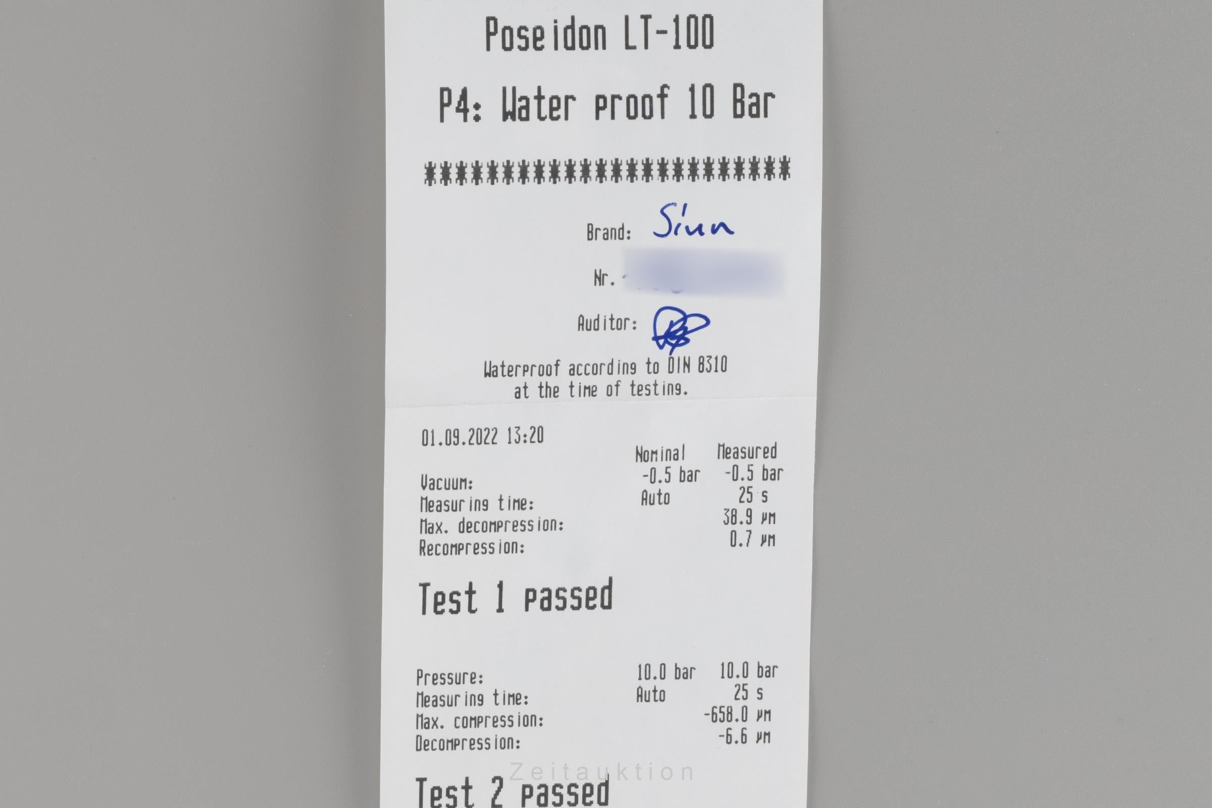 Sinn 158 Bicompax-Chronograph Limitiert Automatik Herrenuhr Ref. 158.010 B&P [2204977]