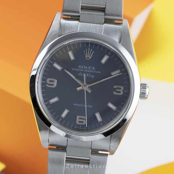 Rolex Air King acier automatique montre pour hommes 14000  [2205020]