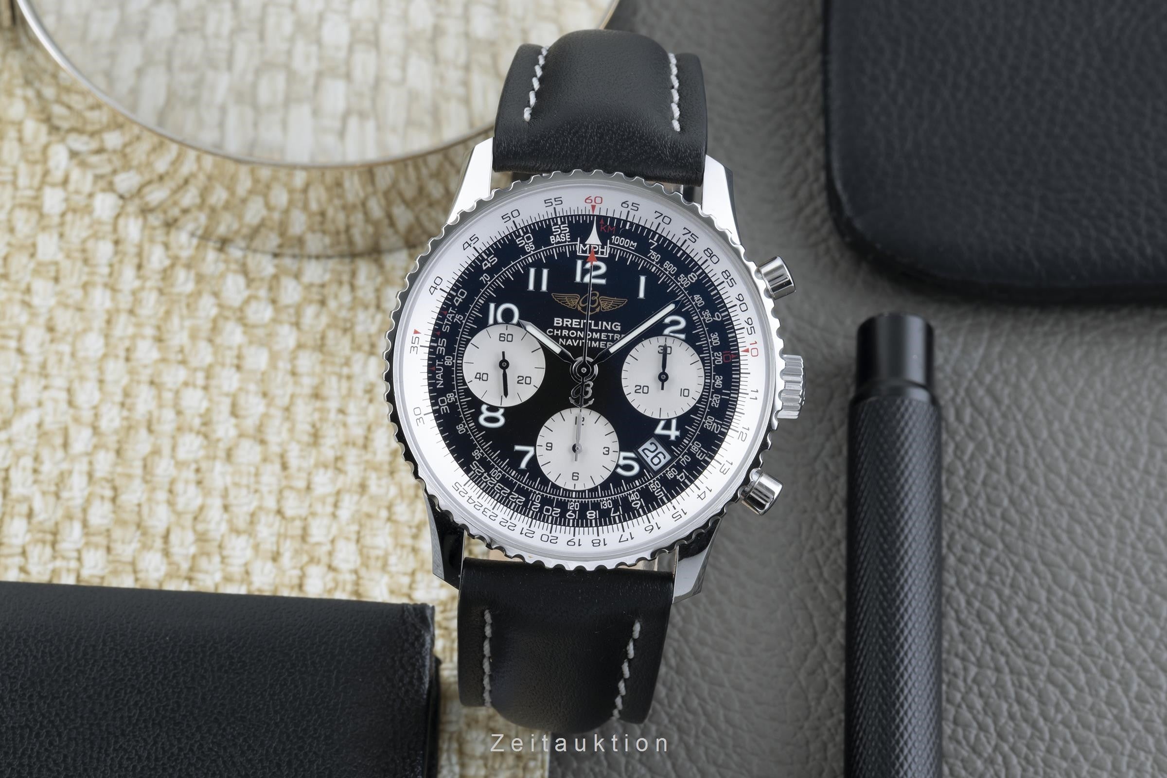 Breitling Navitimer chronograph steel automatic men's watch A23322 LP: 8300EUR  [2205028]