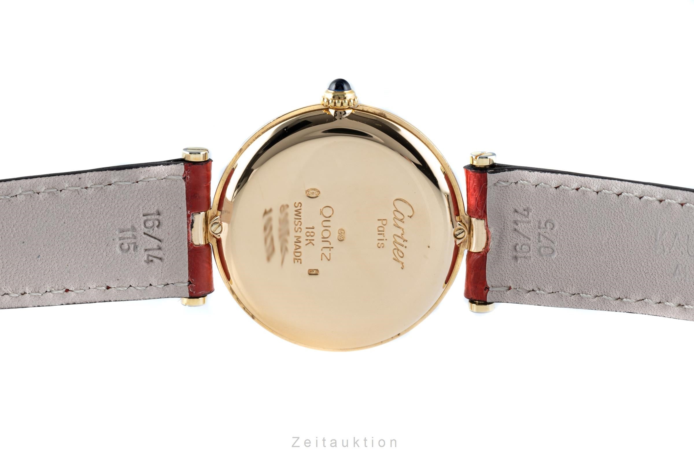 Cartier Vendome 18 ct gold quartz women's watch 881001 LP: 10500EUR  [2205044]