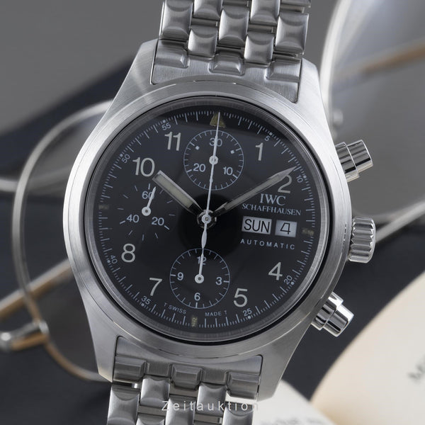 IWC Fliegeruhr chronograph steel automatic men's watch IW3706, IW370607  [2205072]
