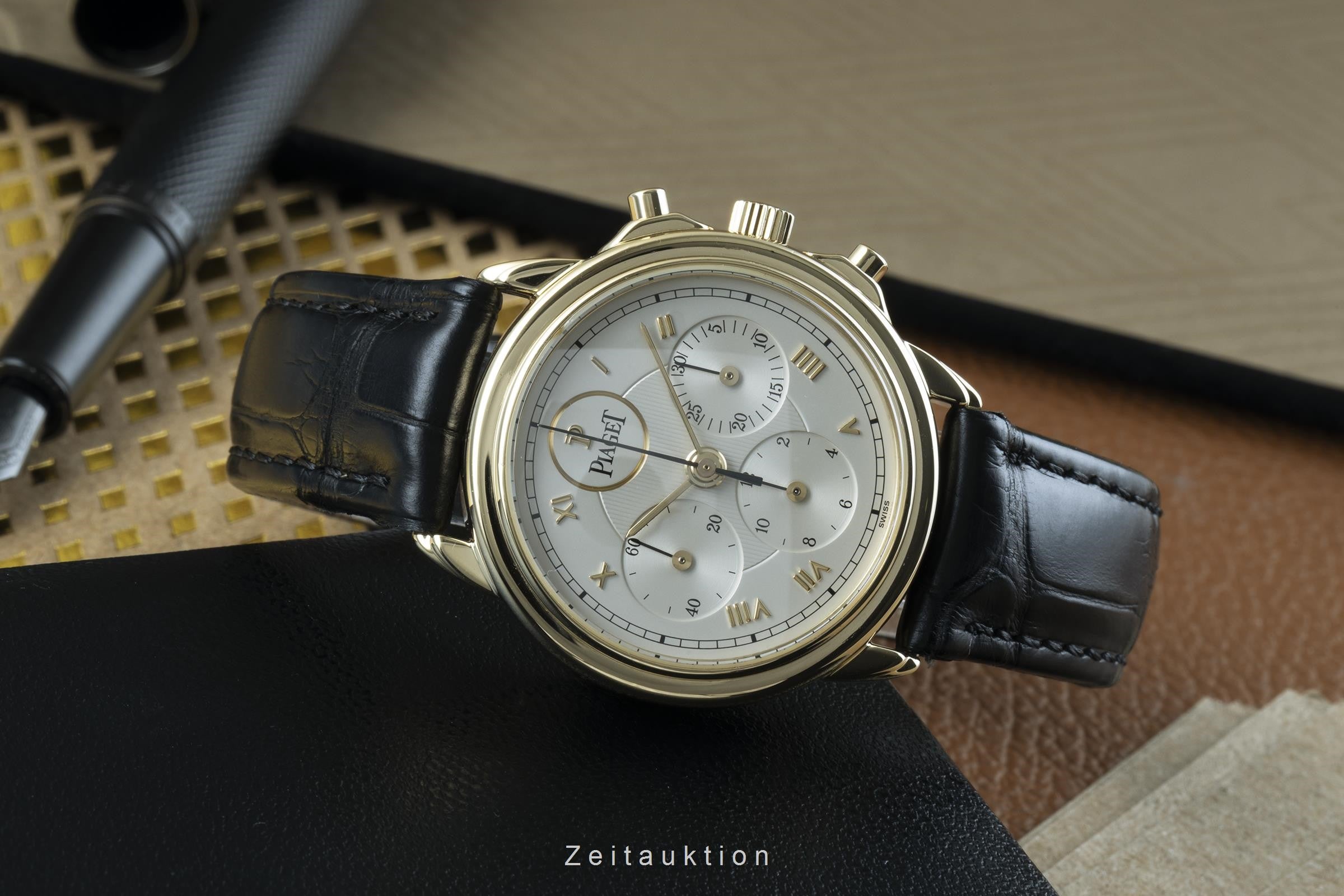 Piaget Gouverneur chronographe or 18 ct à remontage manuel montre pour hommes 15978  [2205191]