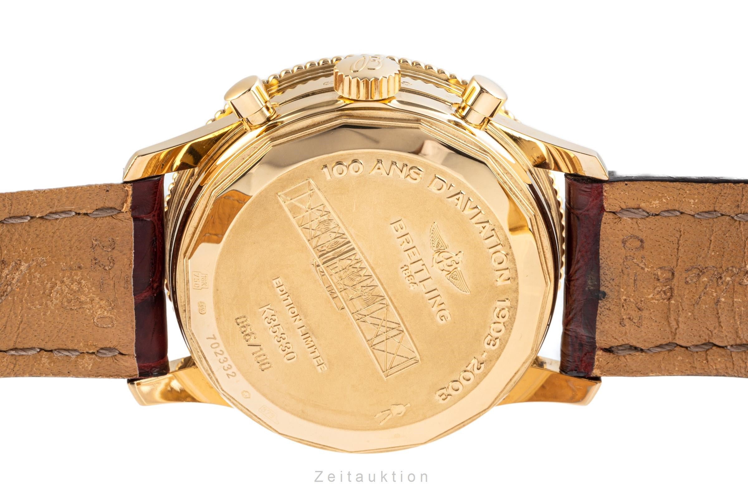 Breitling Montbrillant 1903 Chronograph 18K Gold Automatik K35330 Limitiert [2205225]