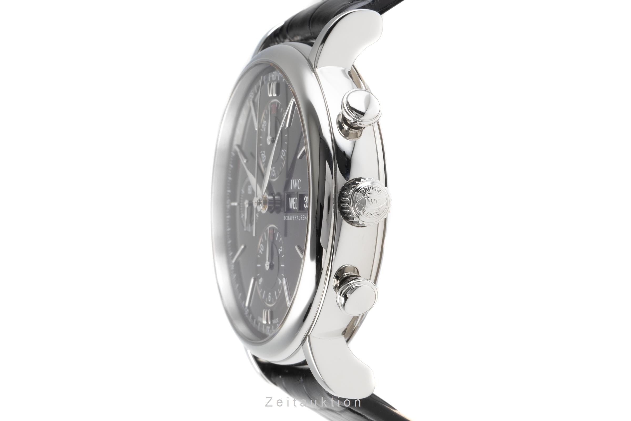 IWC Portofino chronographe acier automatique montre pour hommes IW3910 LP: 7100EUR  [2205292]