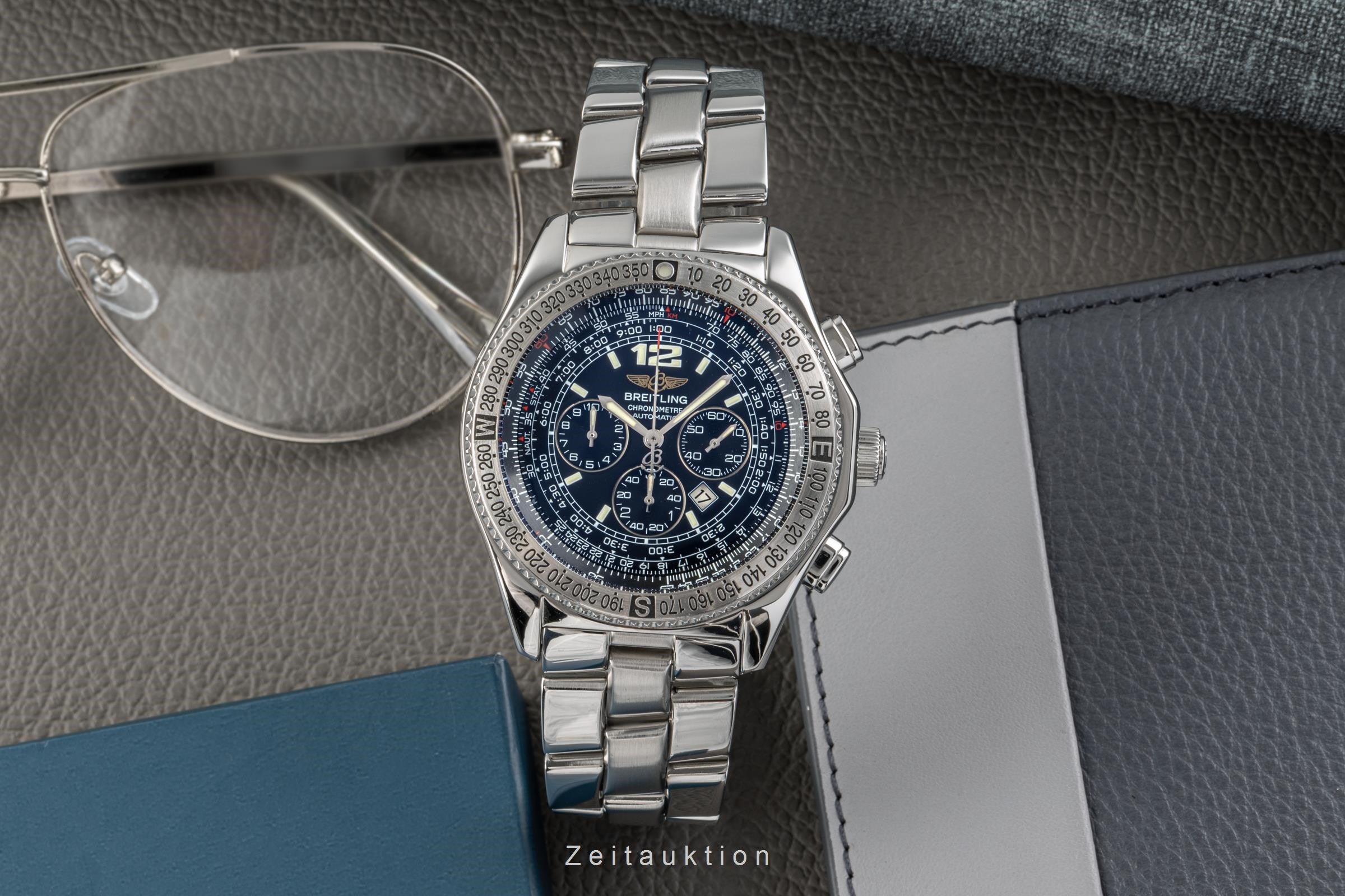 Breitling B2 Chronograph Automatik Edelstahl Herrenuhr Ref. A42362 Originalbox  [2205353]